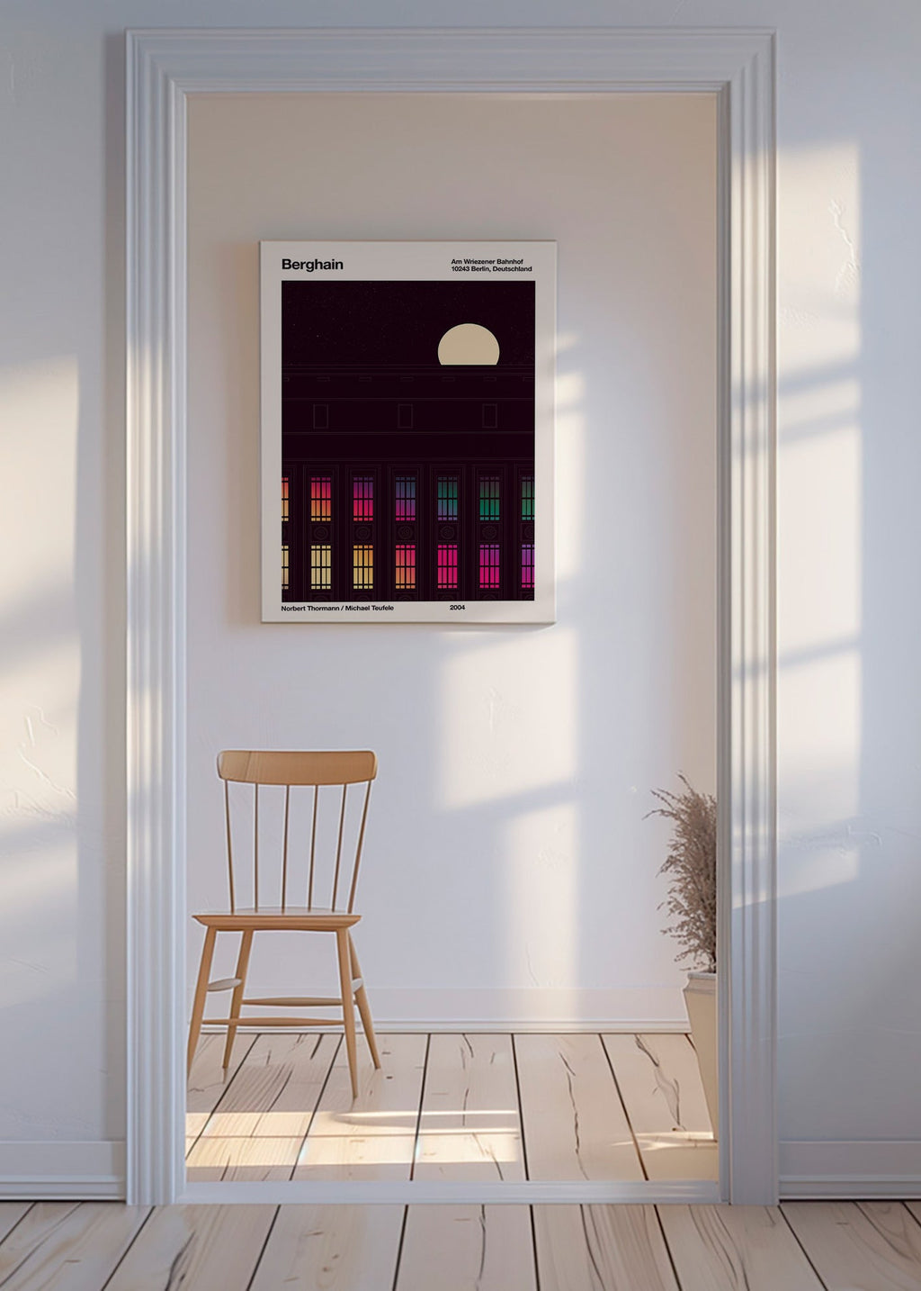 Cuadro de ciudades con fachada iluminada – Canvas