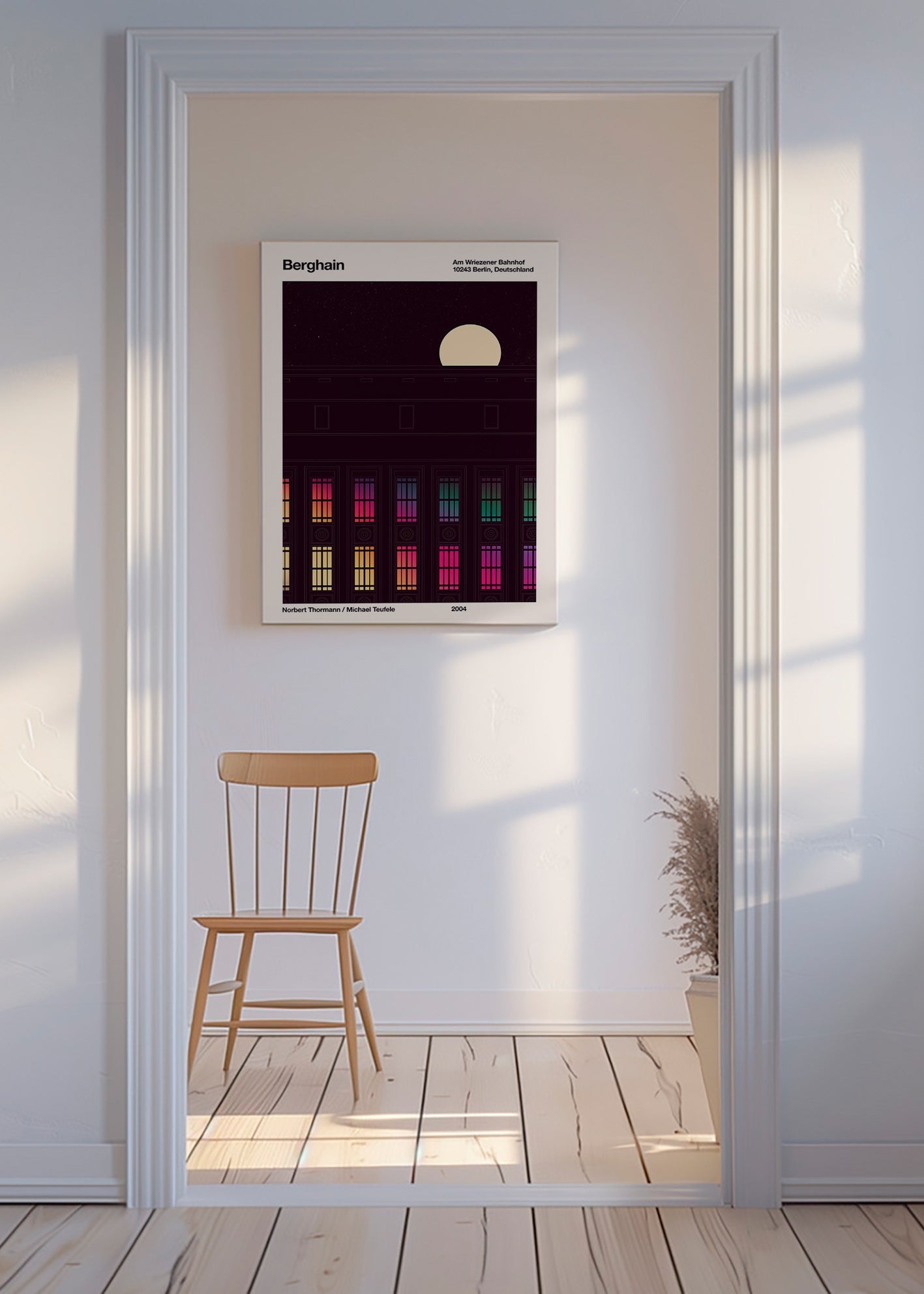 Cuadro de ciudades con fachada iluminada – Canvas