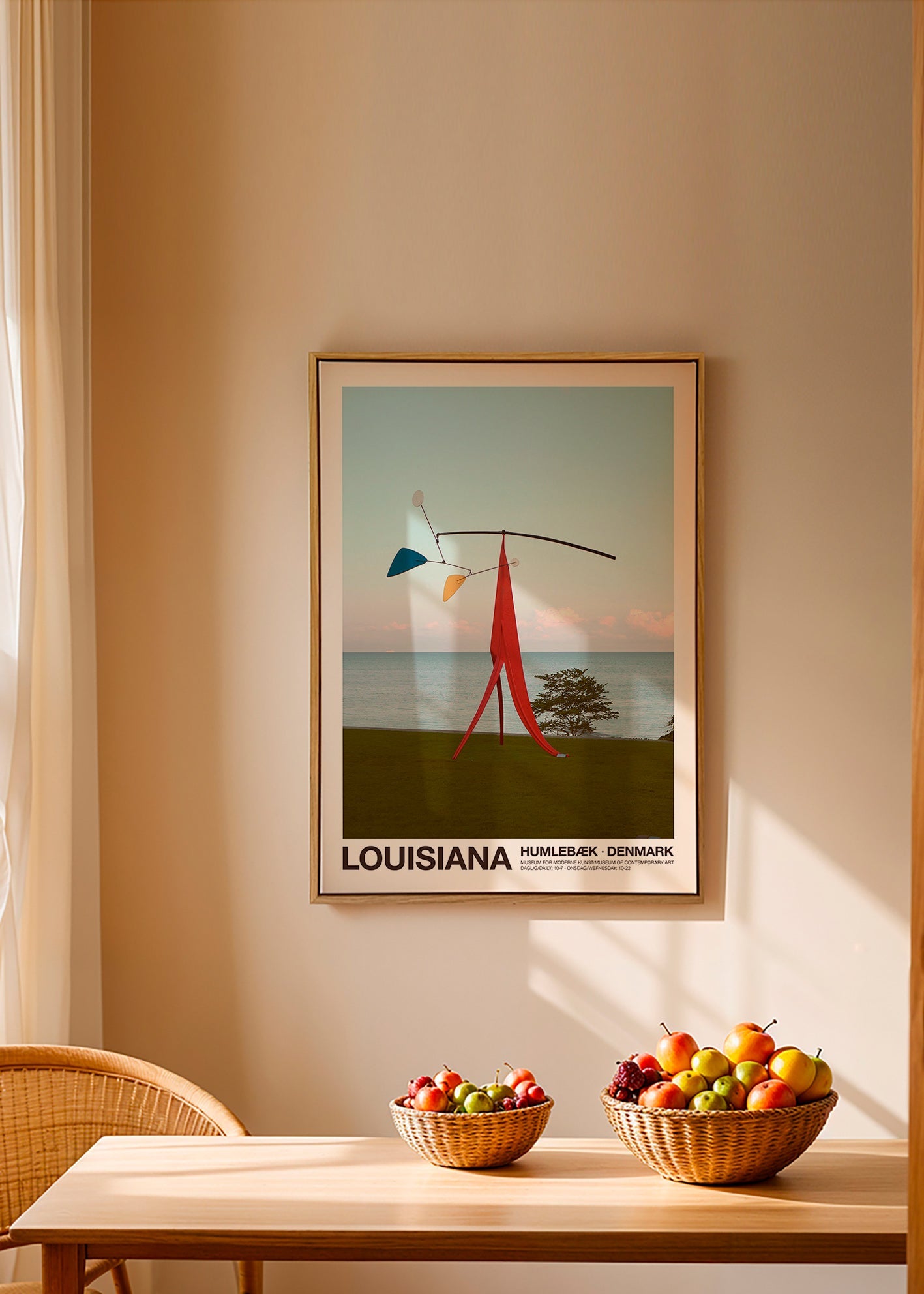 Cuadro de ciudades Louisiana con móvil escultórico – Canvas2