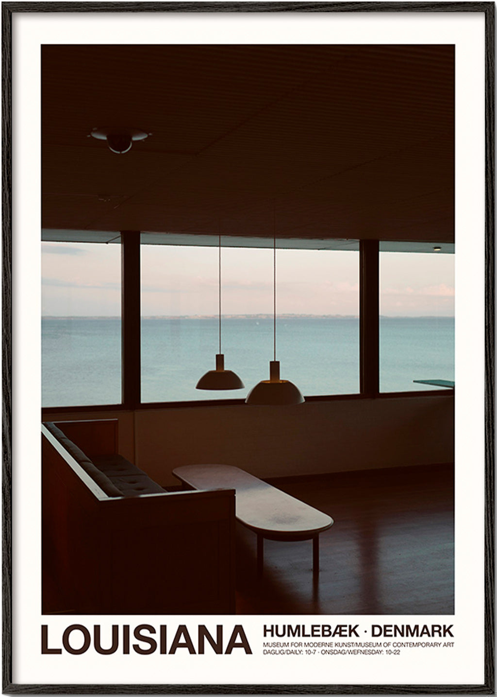 Cuadro de ciudades con vista desde sala – Black Frame