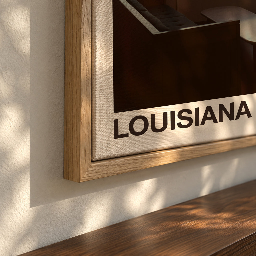 Louisiana - The View - Framed canvas detail