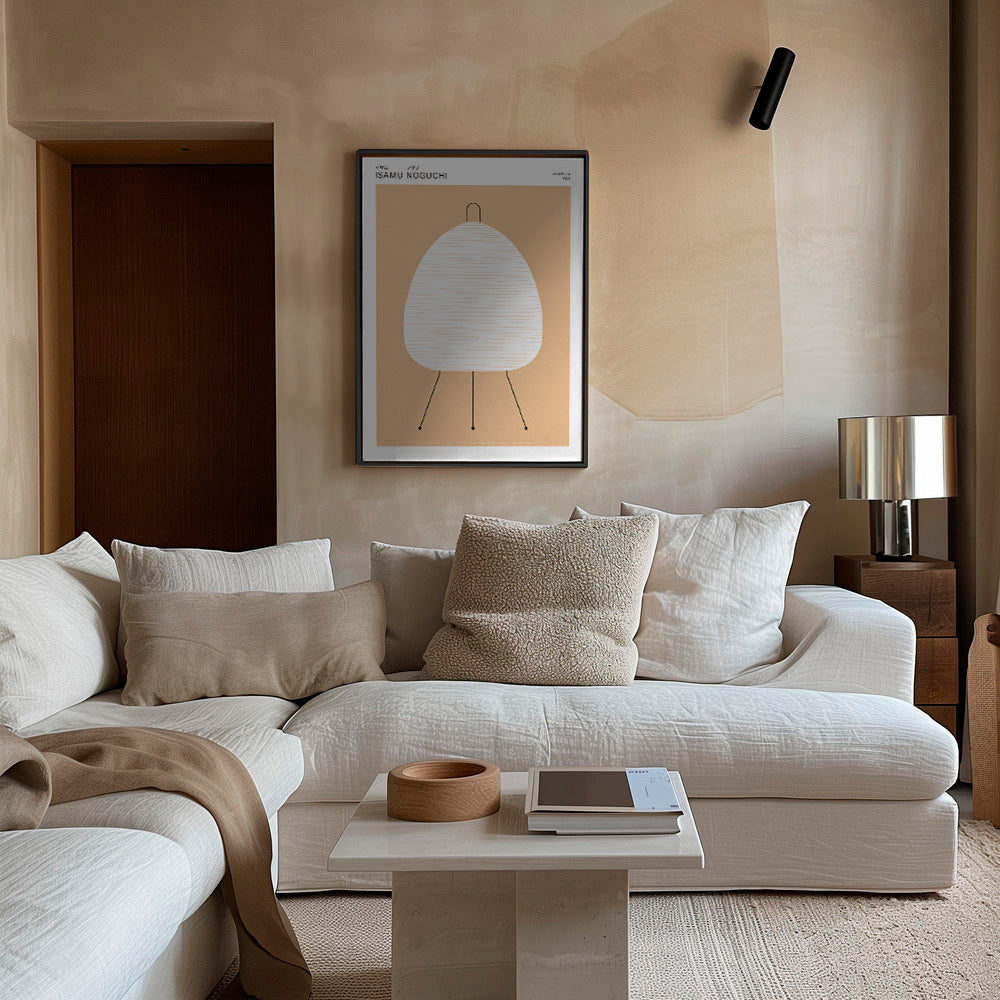 Cuadro minimalista Noguchi lámpara Akari – Canvas2