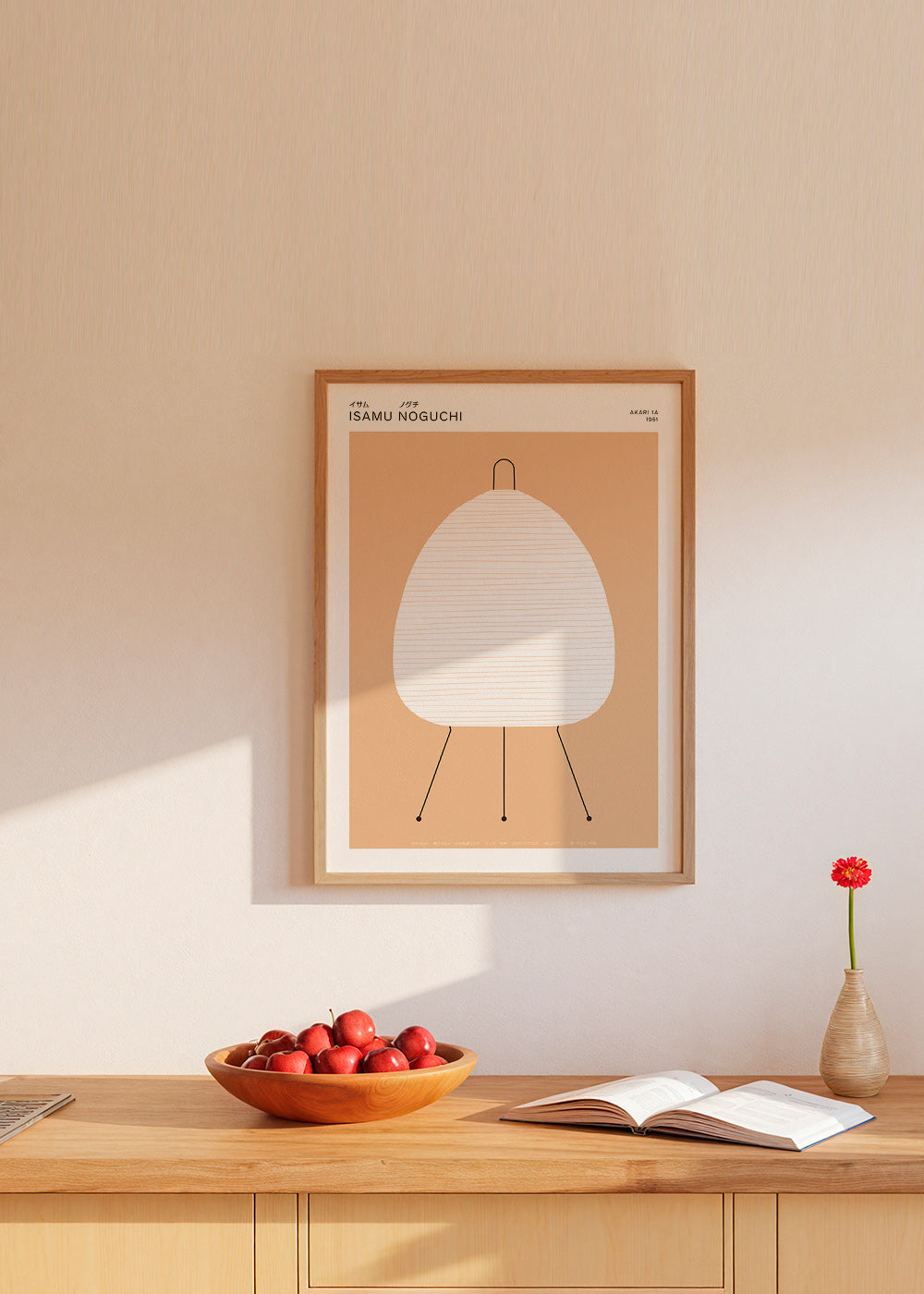 Cuadro minimalista Noguchi lámpara Akari – Product1