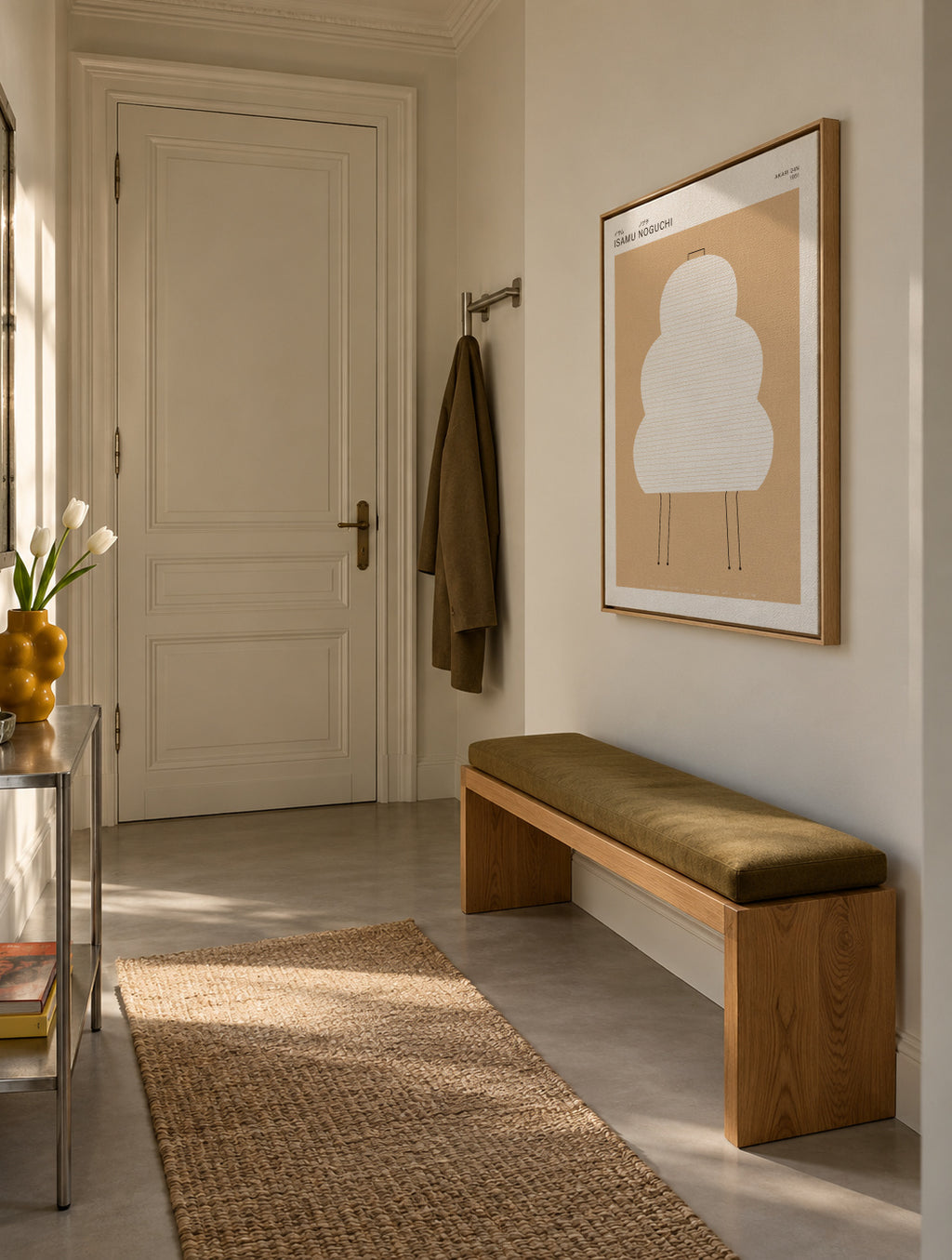 Noguchi - Akari 24N - Framed canvas in an interior