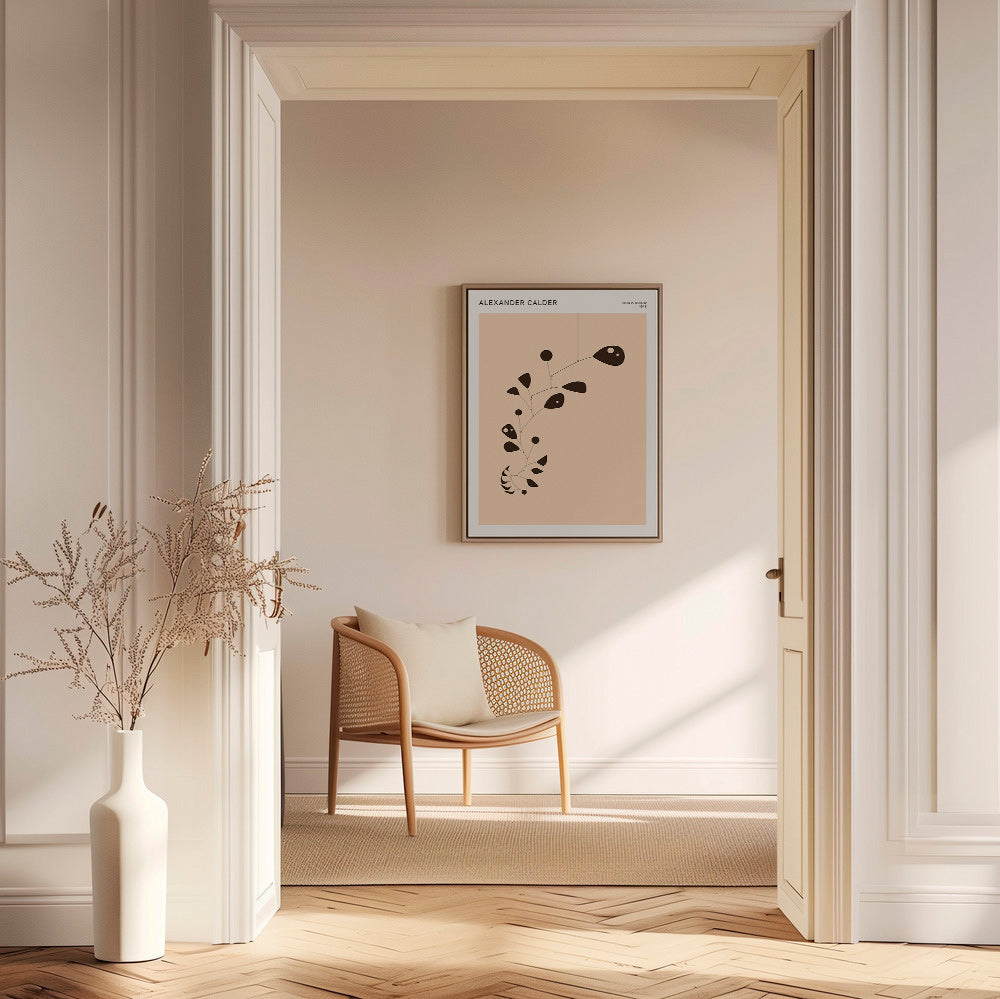 Lámina botánica Calder con móvil orgánico – Canvas2