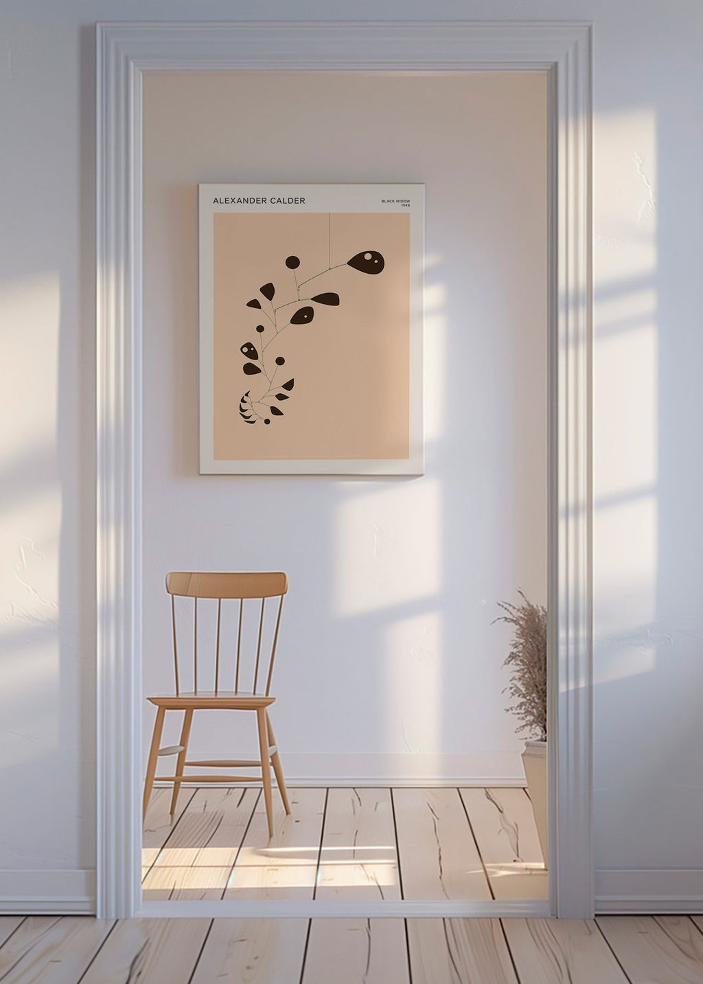 Lámina botánica Calder con móvil orgánico – Canvas