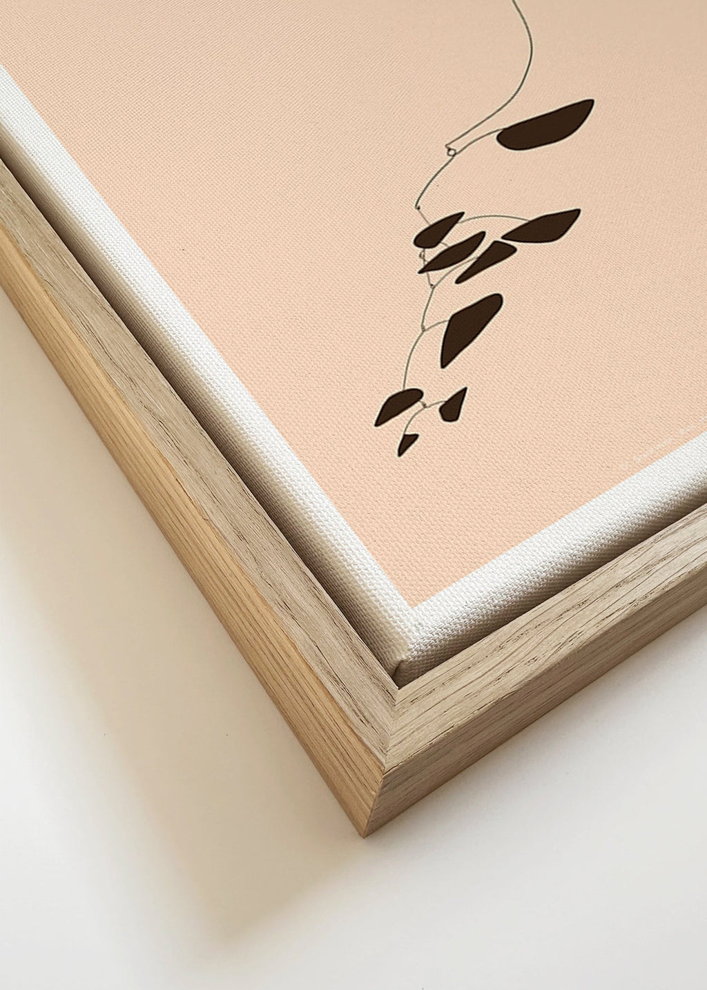 Lámina botánica móvil minimalista – Canvas detail