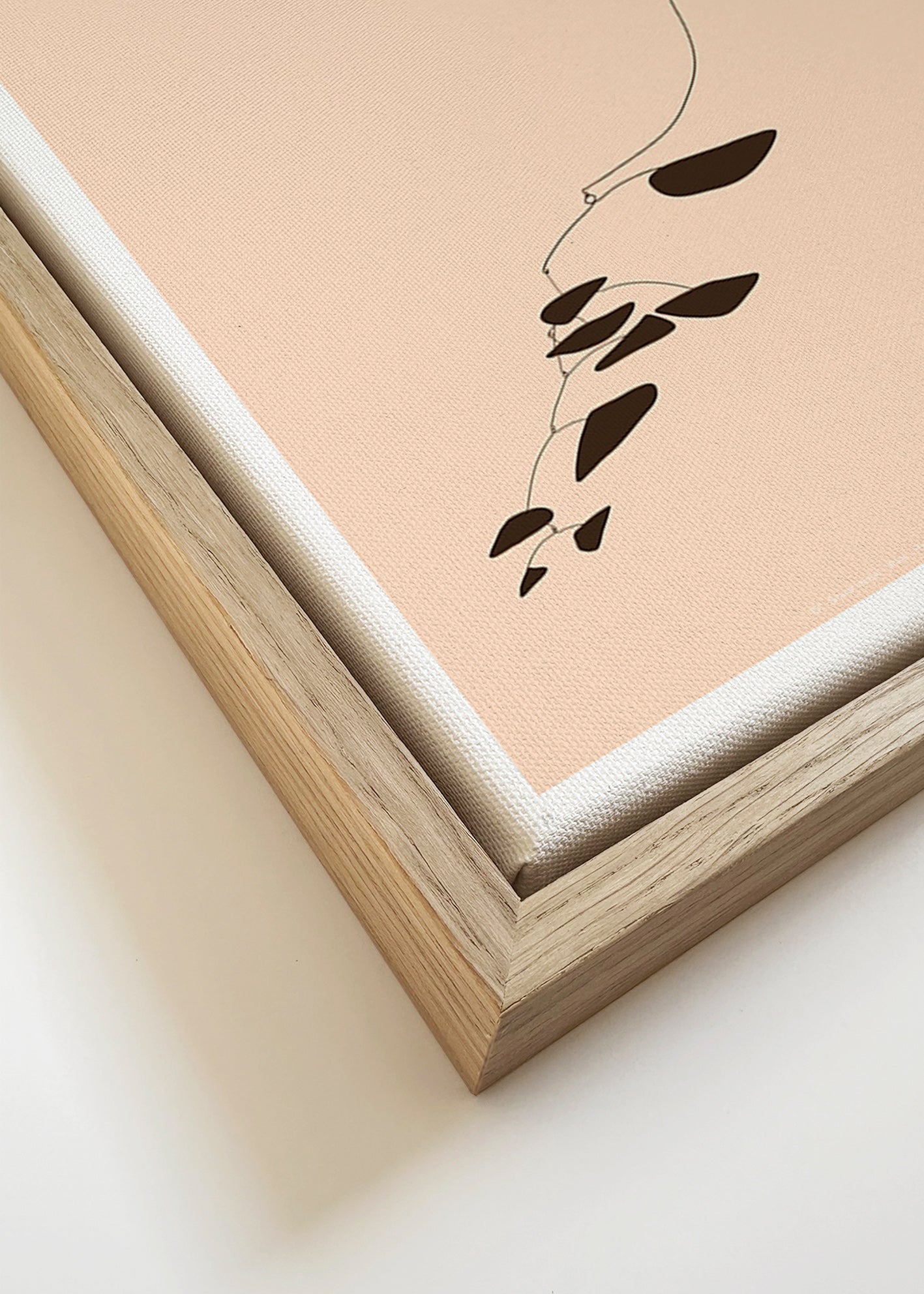 Lámina botánica móvil minimalista – Canvas detail