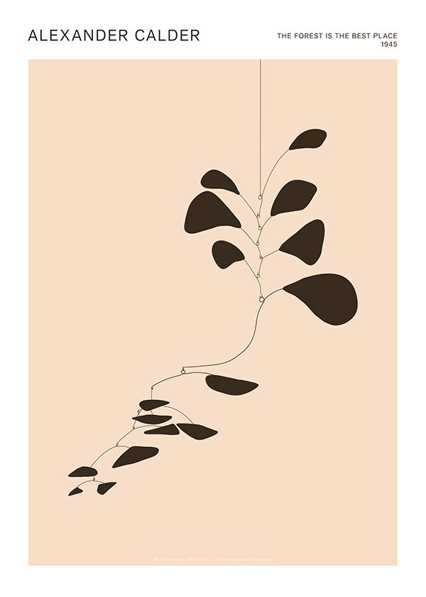 Lámina botánica móvil minimalista