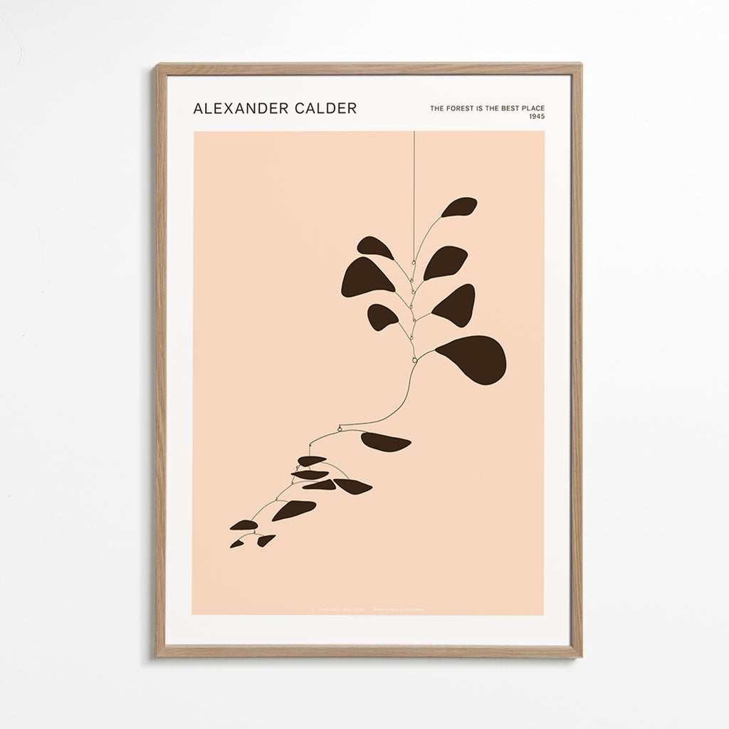 Lámina botánica móvil minimalista – Oak Frame