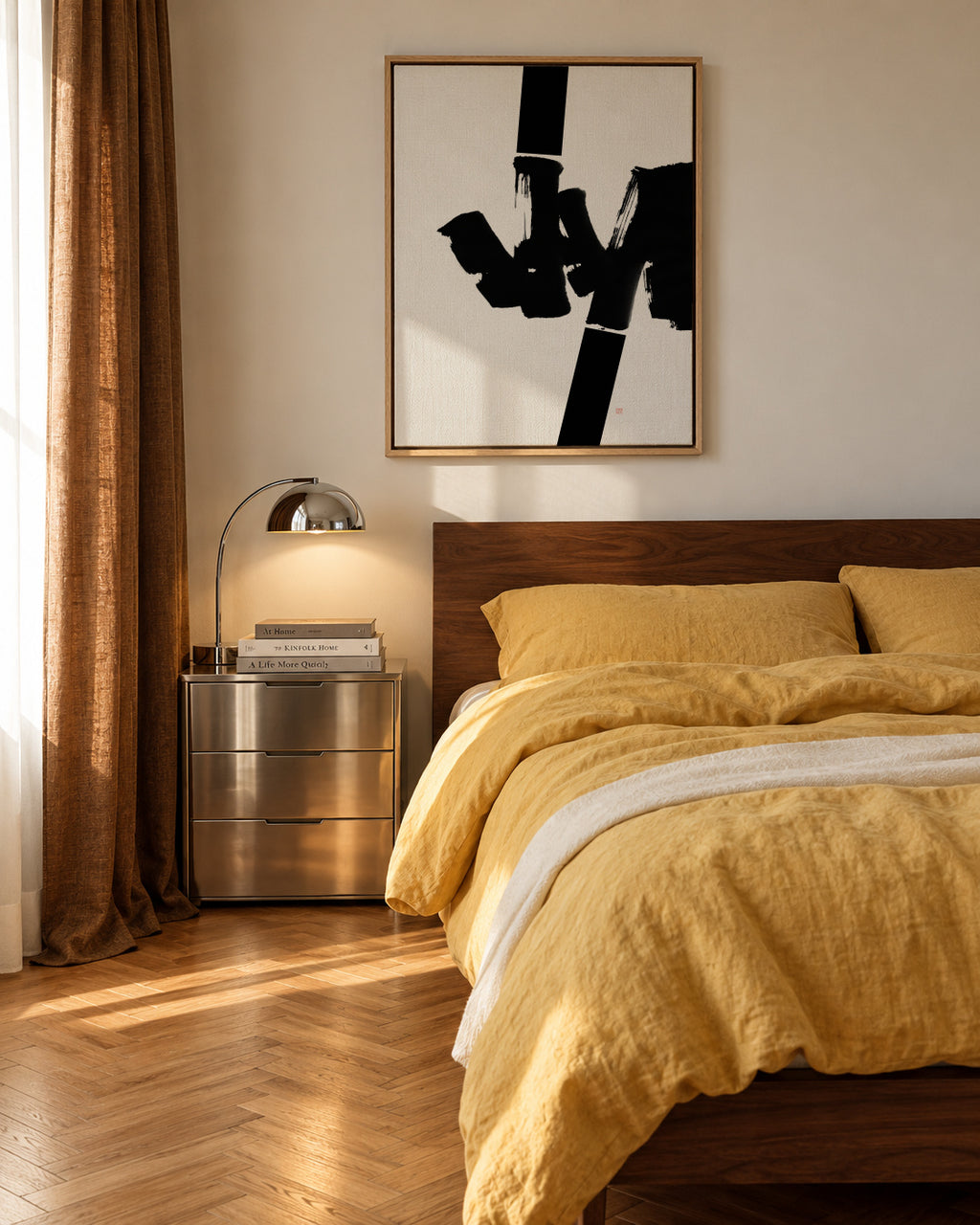 Construction - Framed canvas in an interior