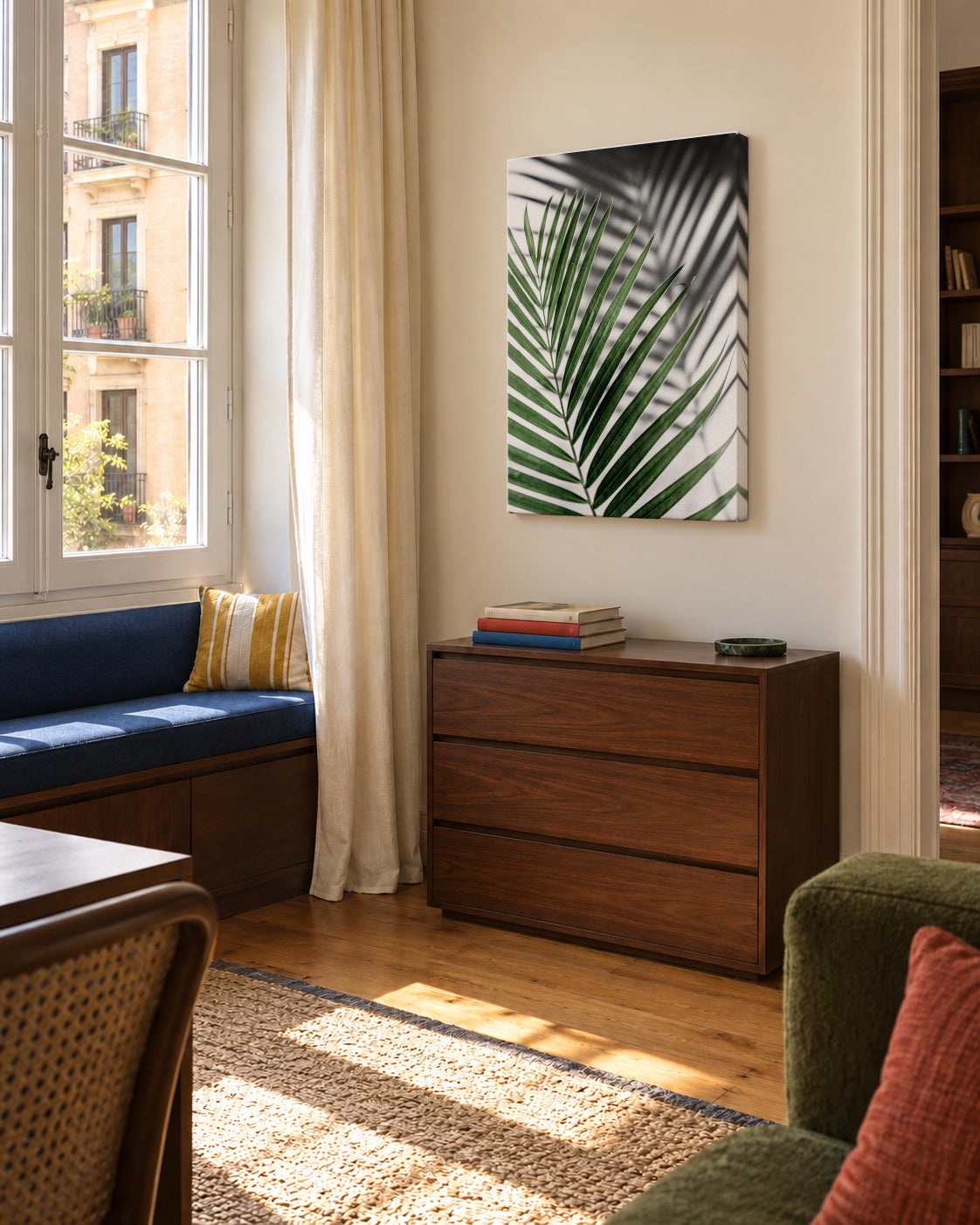 Summer shadows 3 - Unframed canvas in an interior