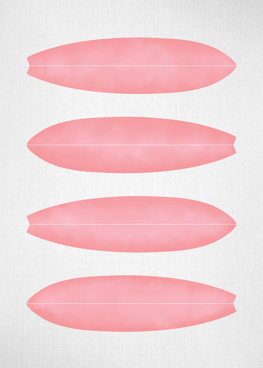 Surfboard in Pink