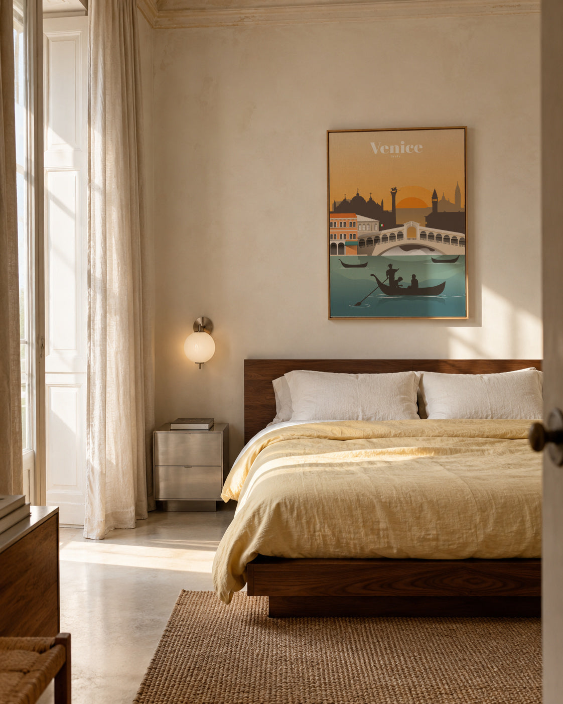 Travel to Venice - Framed canvas in an interior