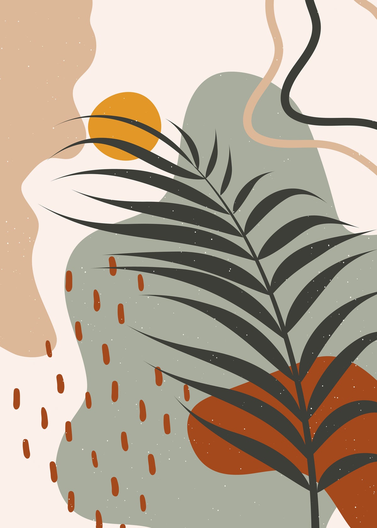 Abstract Botany - Unframed art print