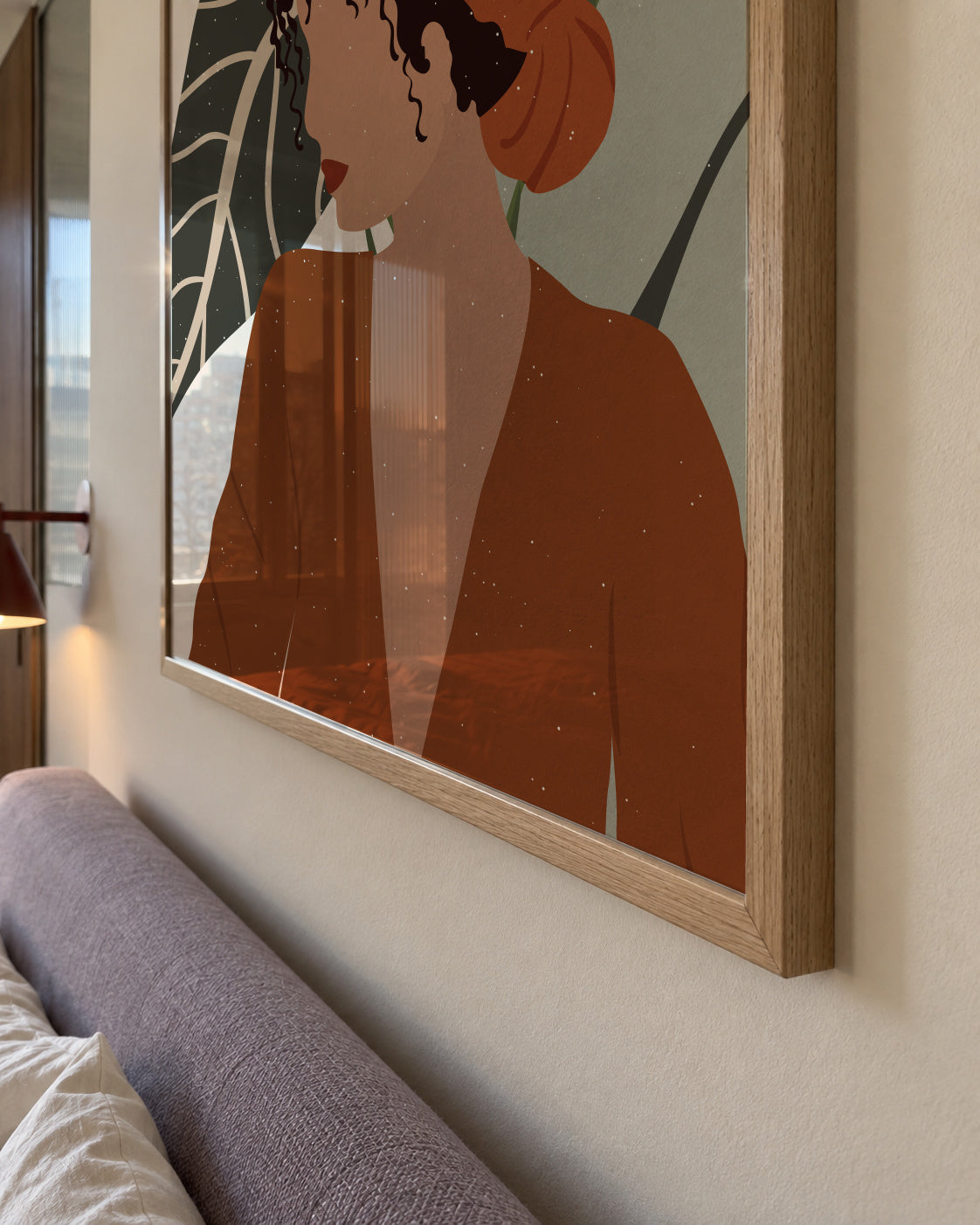 Boho Girl2 - Framed poster detail