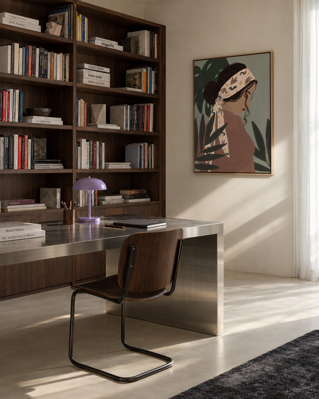 Plant Lady - Framed canvas in an interior