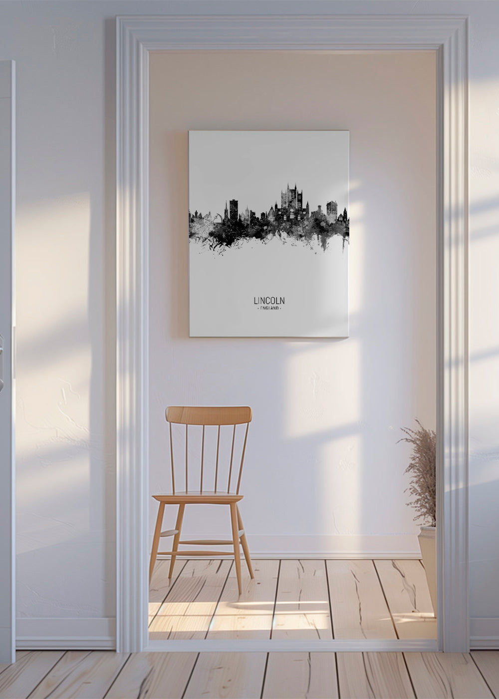 Lincoln Skyline blanco y negro