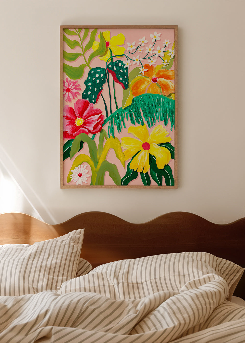 Lámina botánica con flores coloridas – Product1