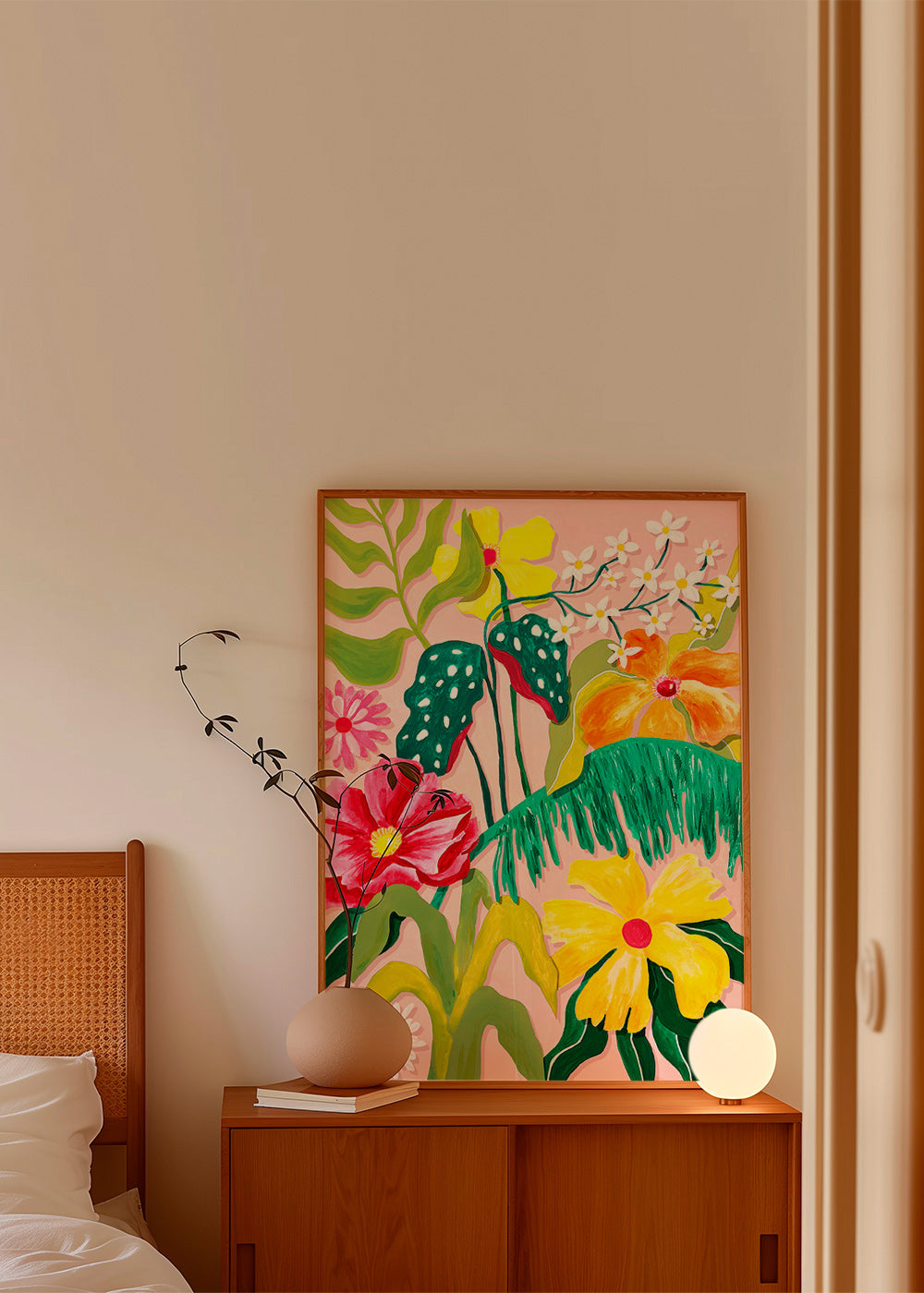Lámina botánica con flores coloridas – Product3