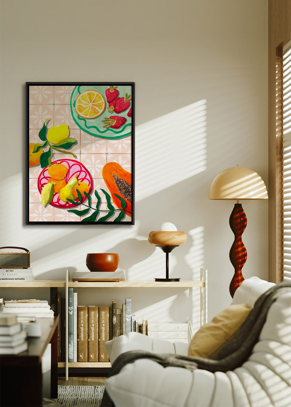 Cuadro de cocina con frutas y cerámica – Canvas2
