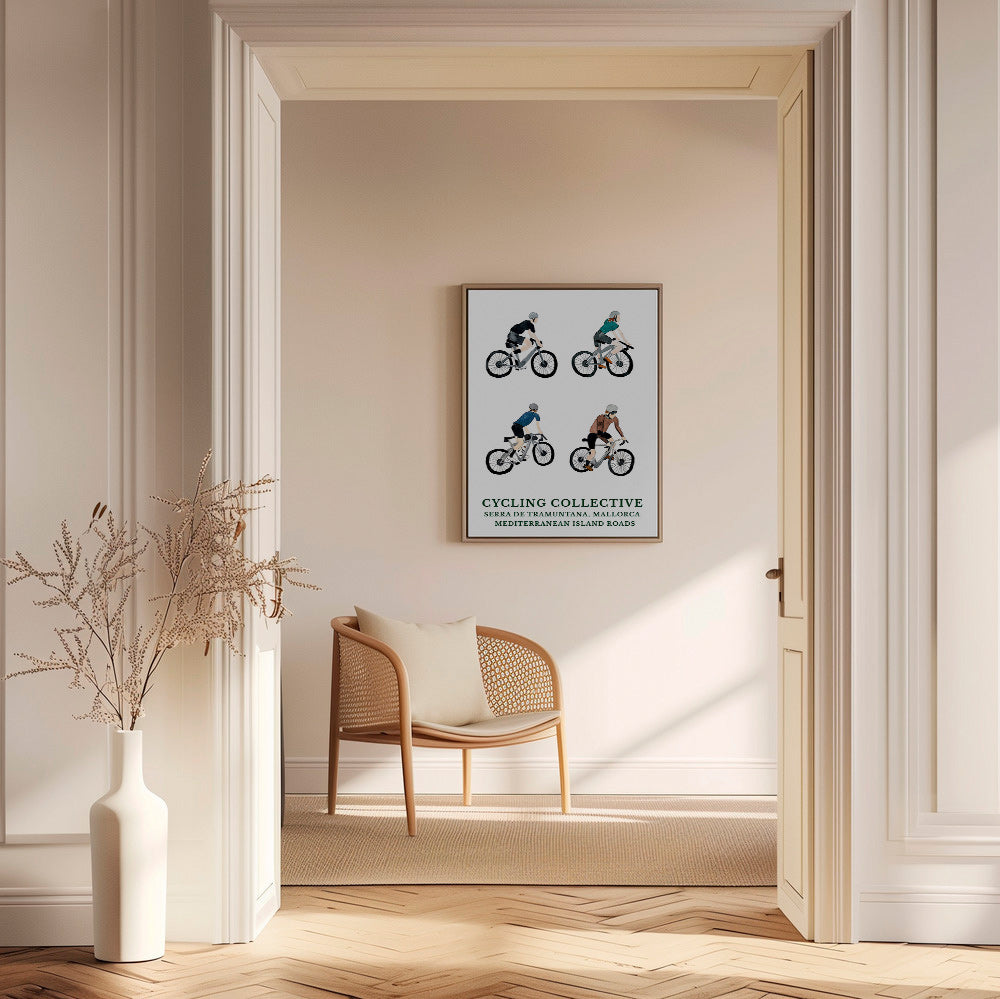Cuadro deportivo Mallorca ciclistas – Canvas1