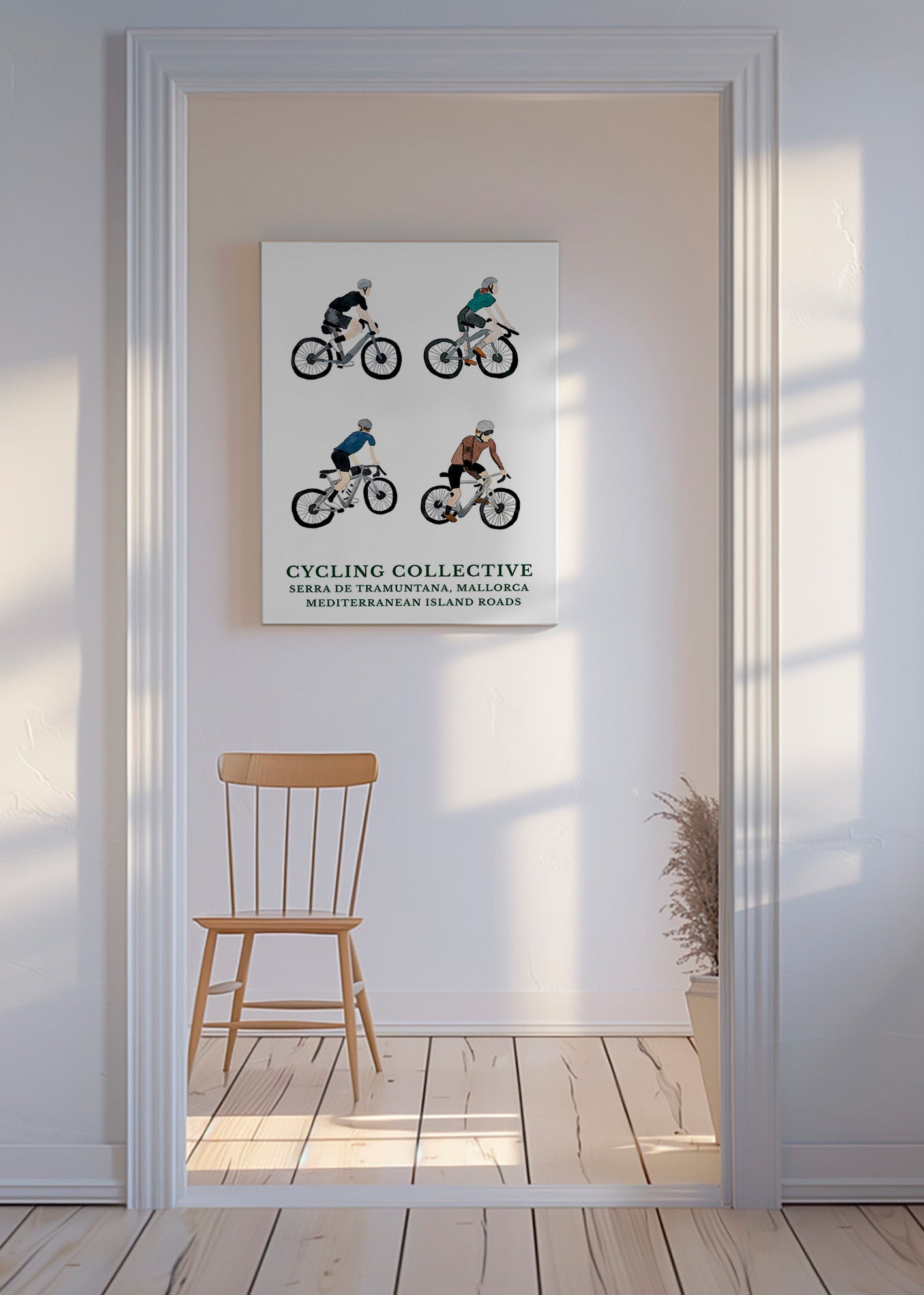 Cuadro deportivo Mallorca ciclistas – Canvas