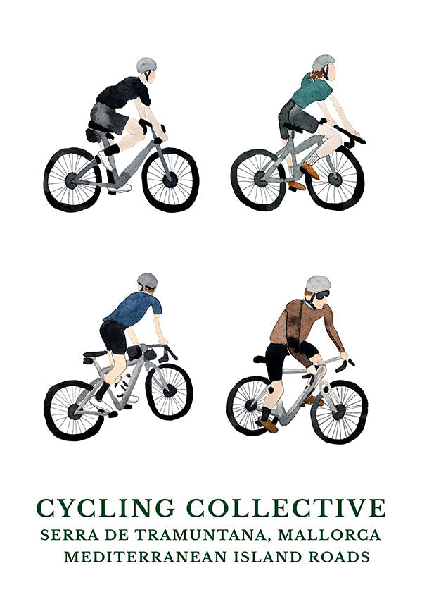 Cuadro deportivo Mallorca ciclistas
