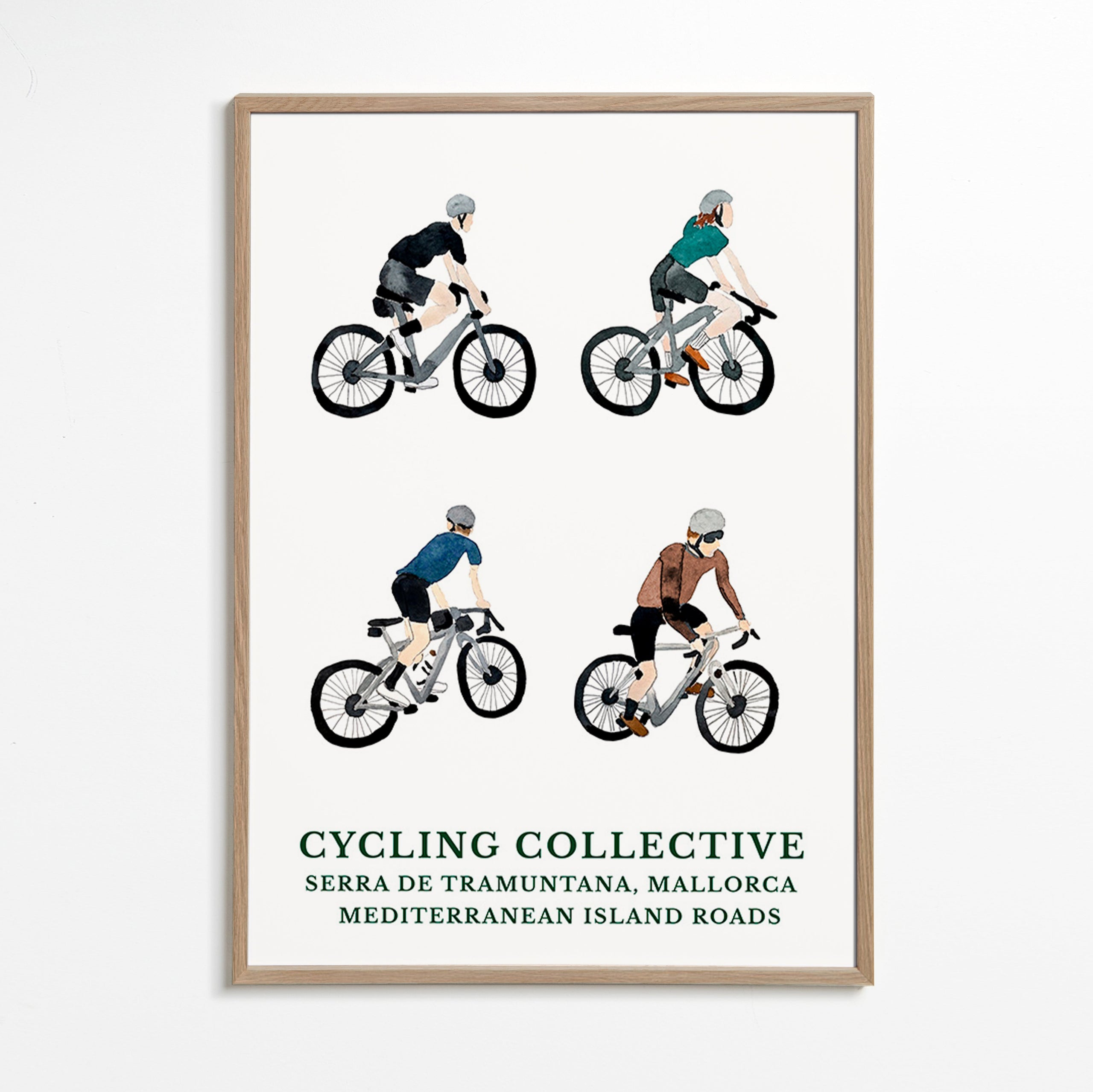 Cuadro deportivo Mallorca ciclistas – Oak Frame