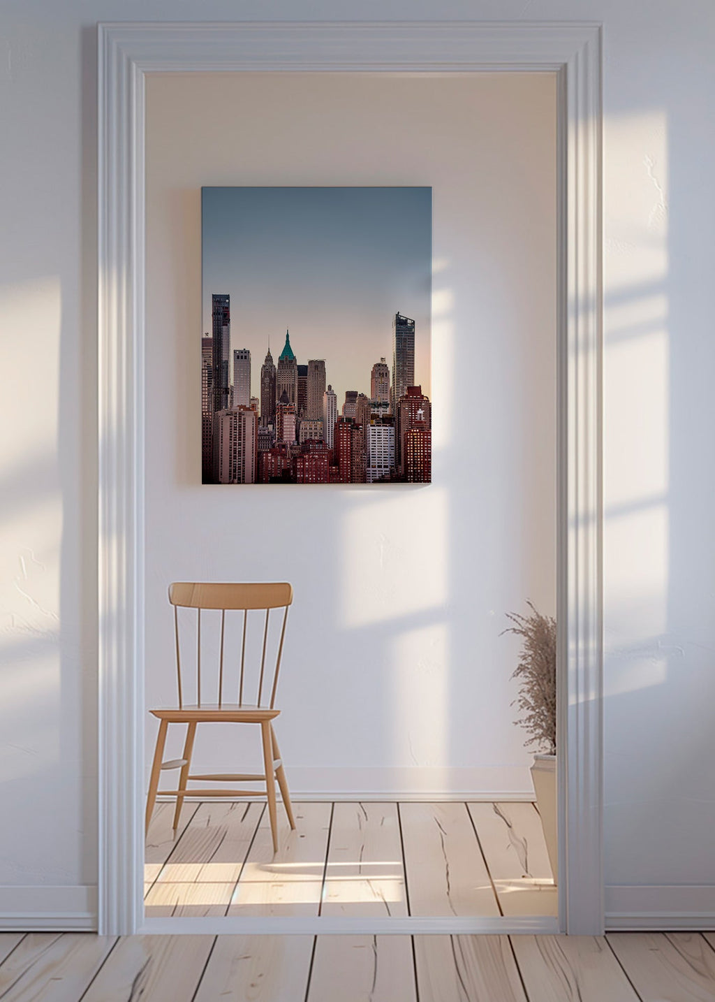 Cuadro de ciudades con skyline al atardecer – Canvas