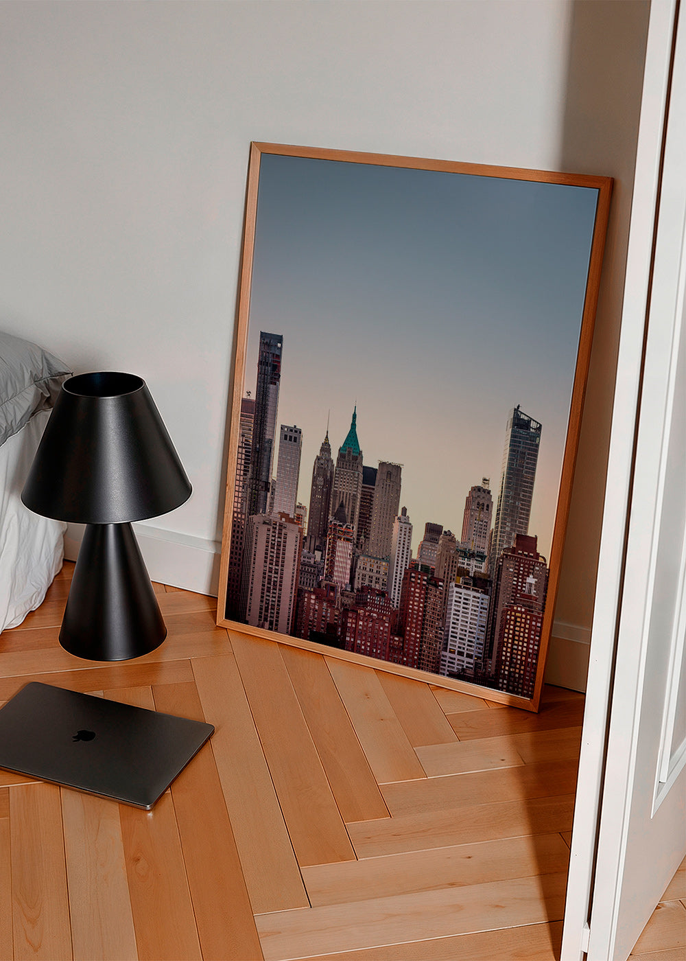 Cuadro de ciudades con skyline al atardecer – Product2