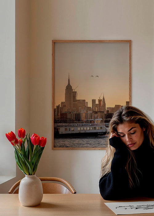 Cuadro de ciudades con skyline de Manhattan – Product1