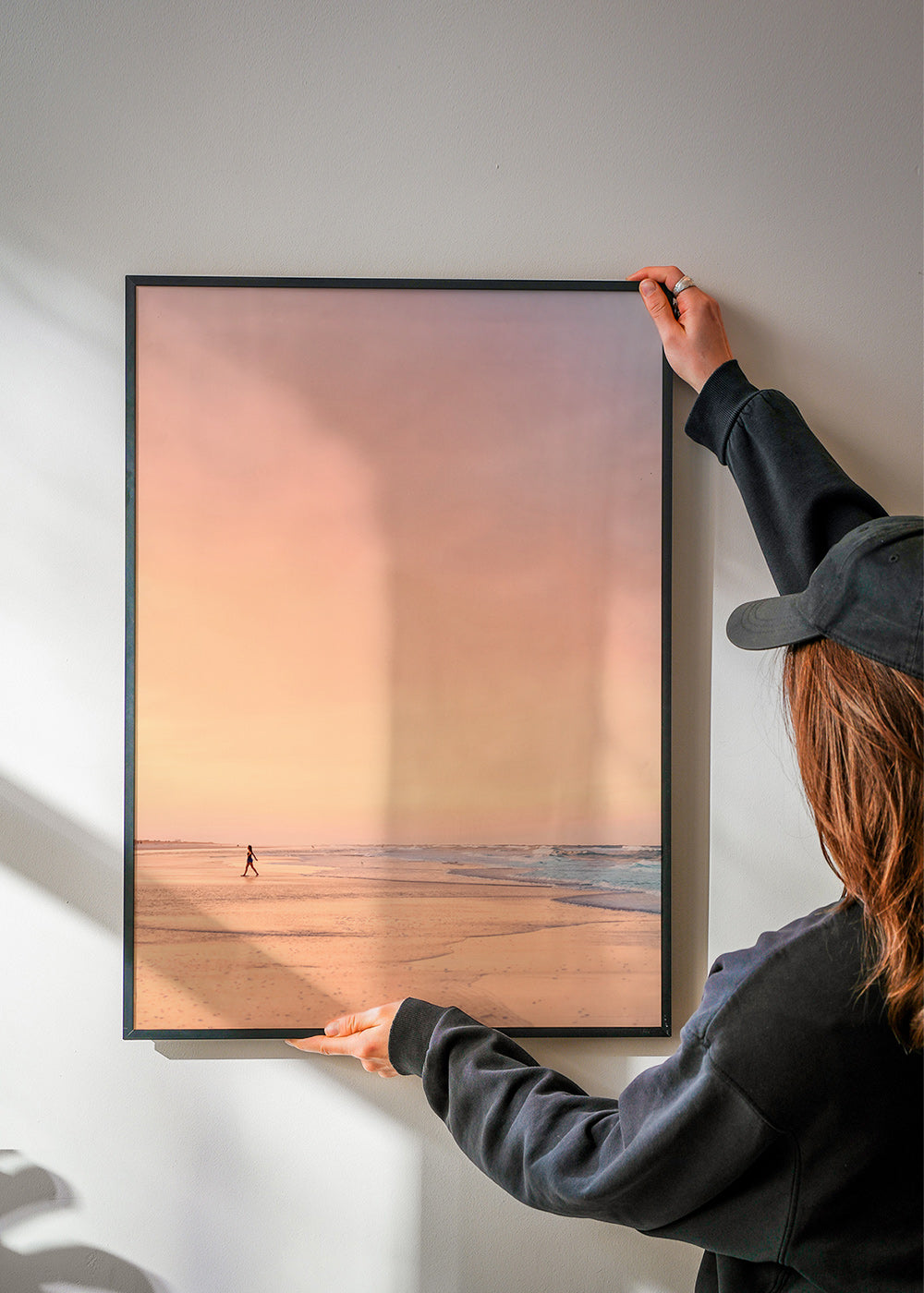 Cuadro de paisaje: playa al amanecer en tonos pastel – Product2