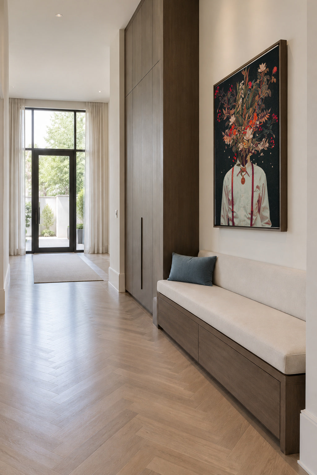 Foliage - Framed canvas in an interior