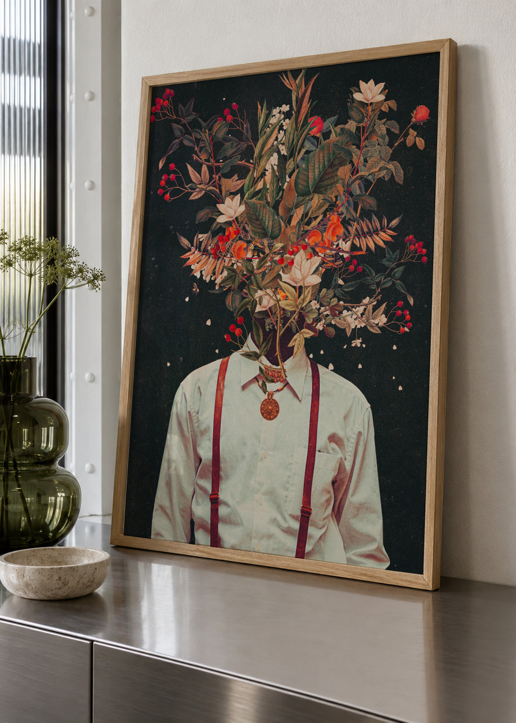 Foliage - Framed poster in an interior