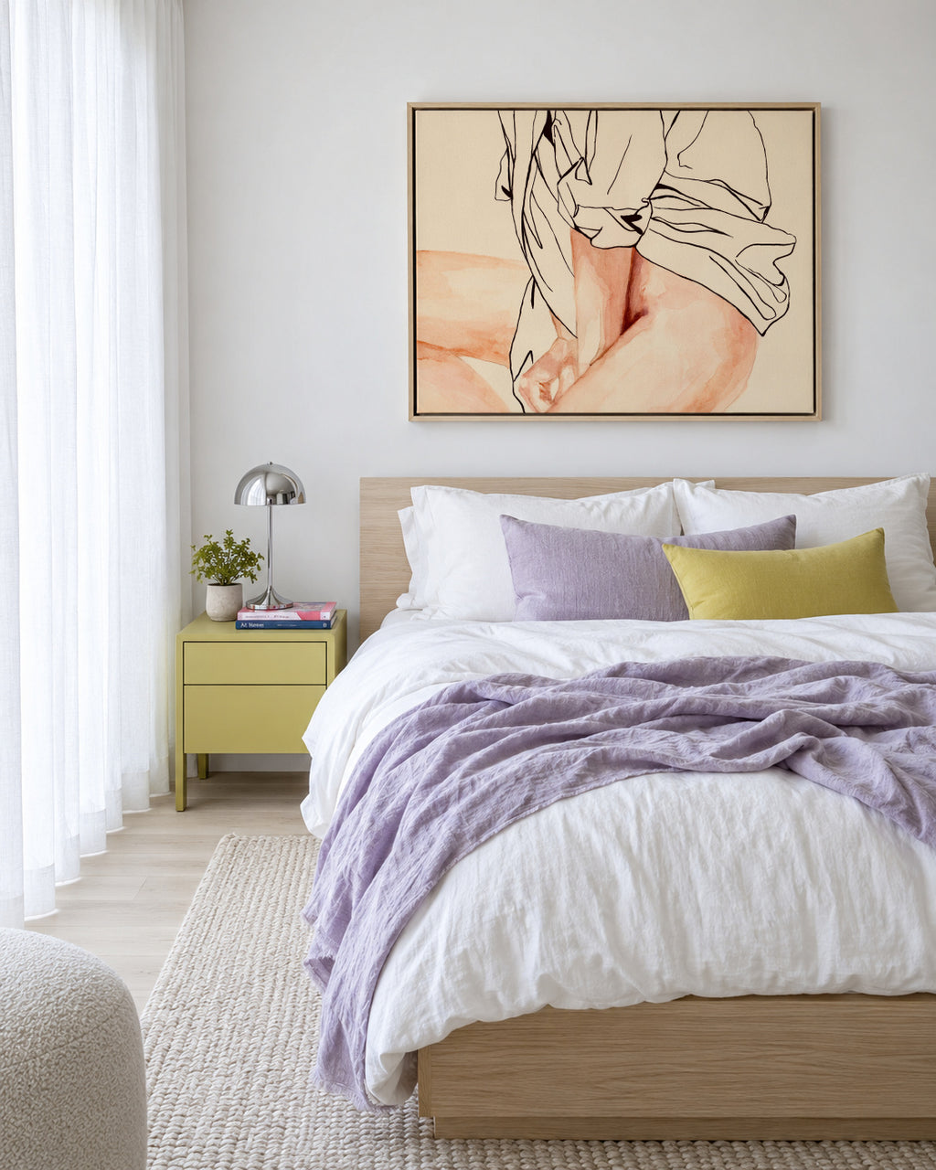 Shame - Framed canvas in an interior