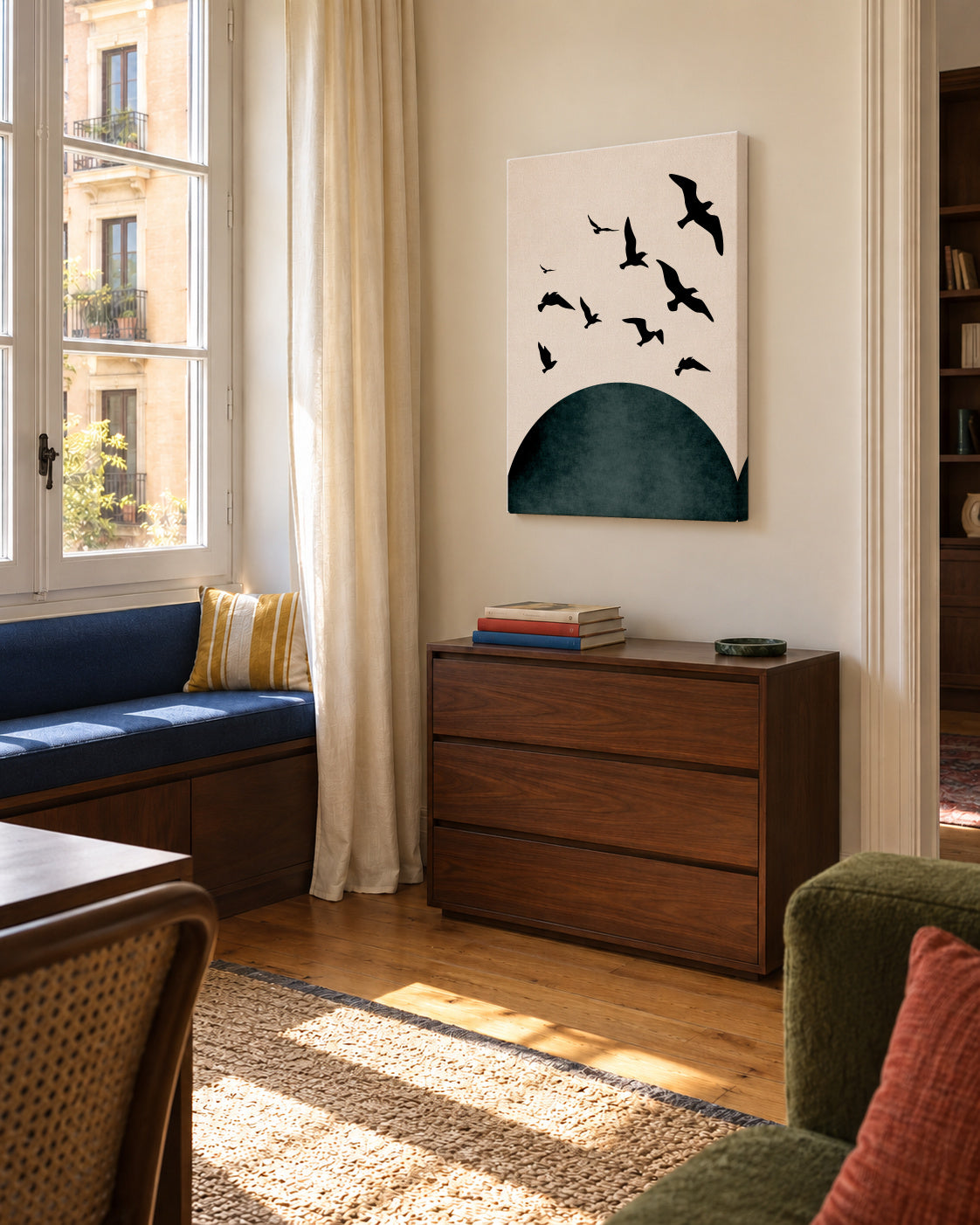 Wings to Fly _ Y - Unframed canvas in an interior