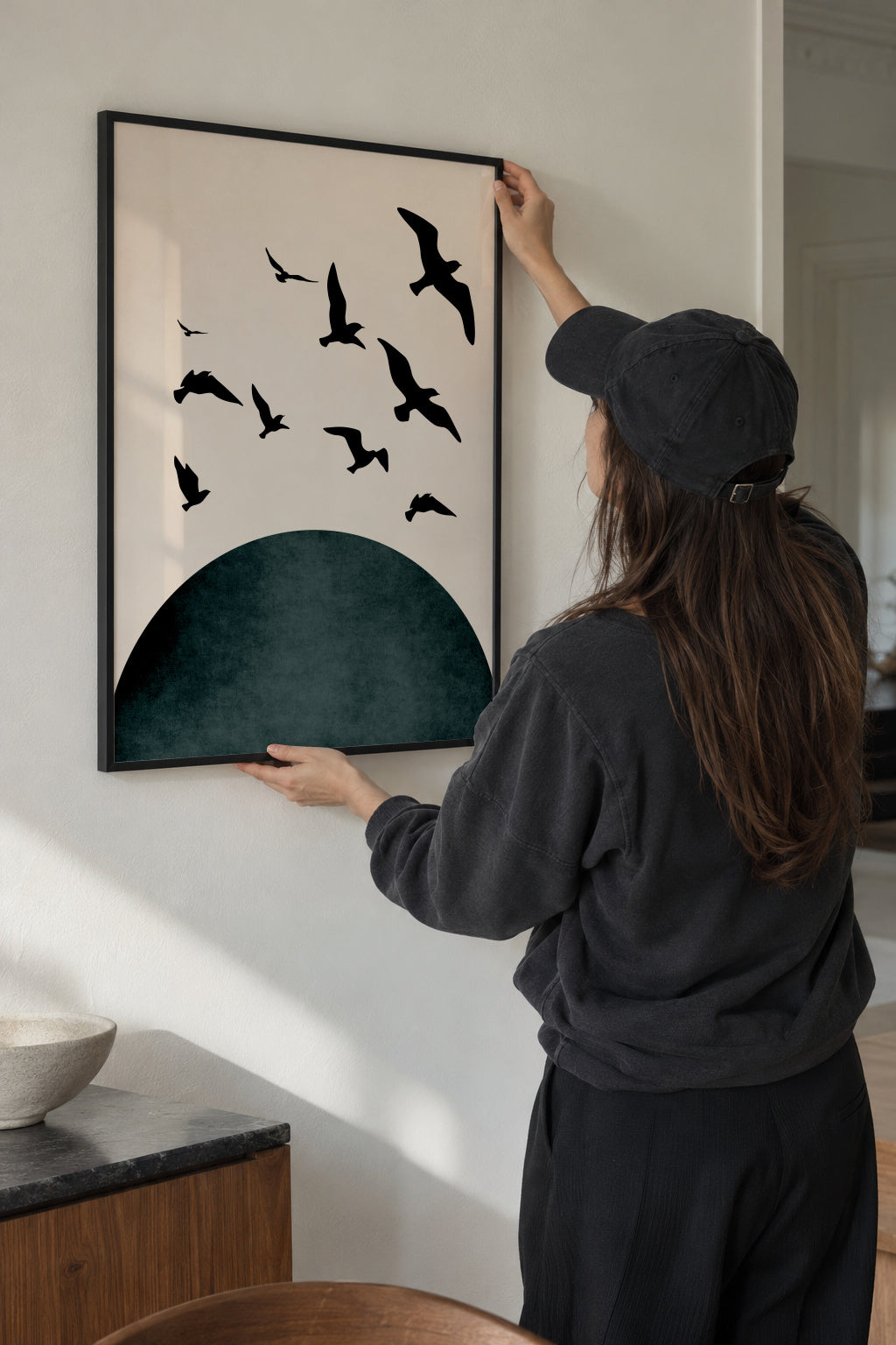 Wings to Fly _ Y - Framed poster in an interior