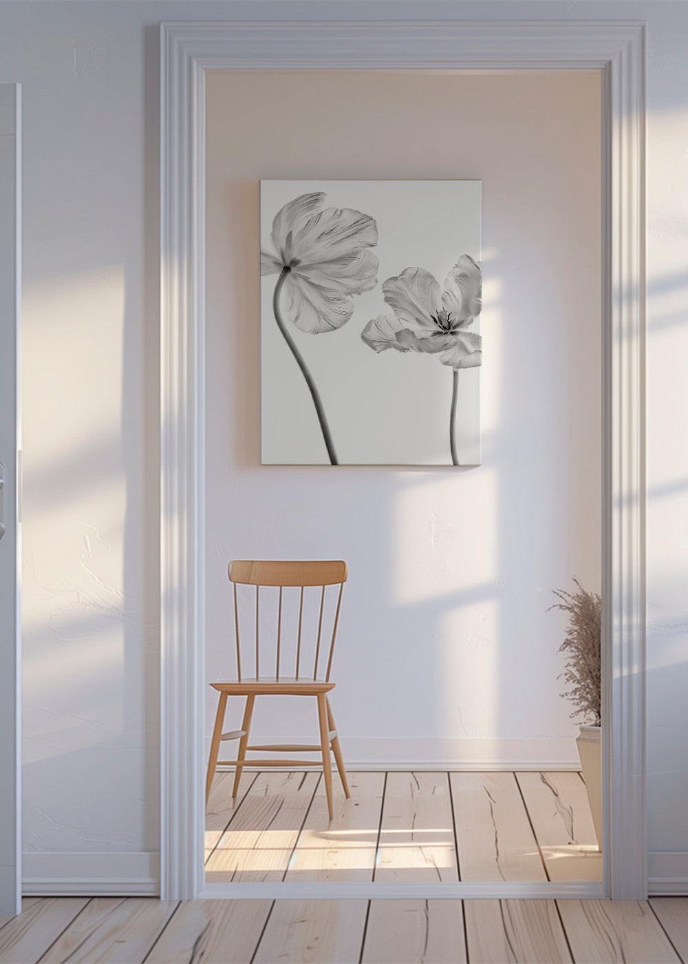 Same tulip front and backview