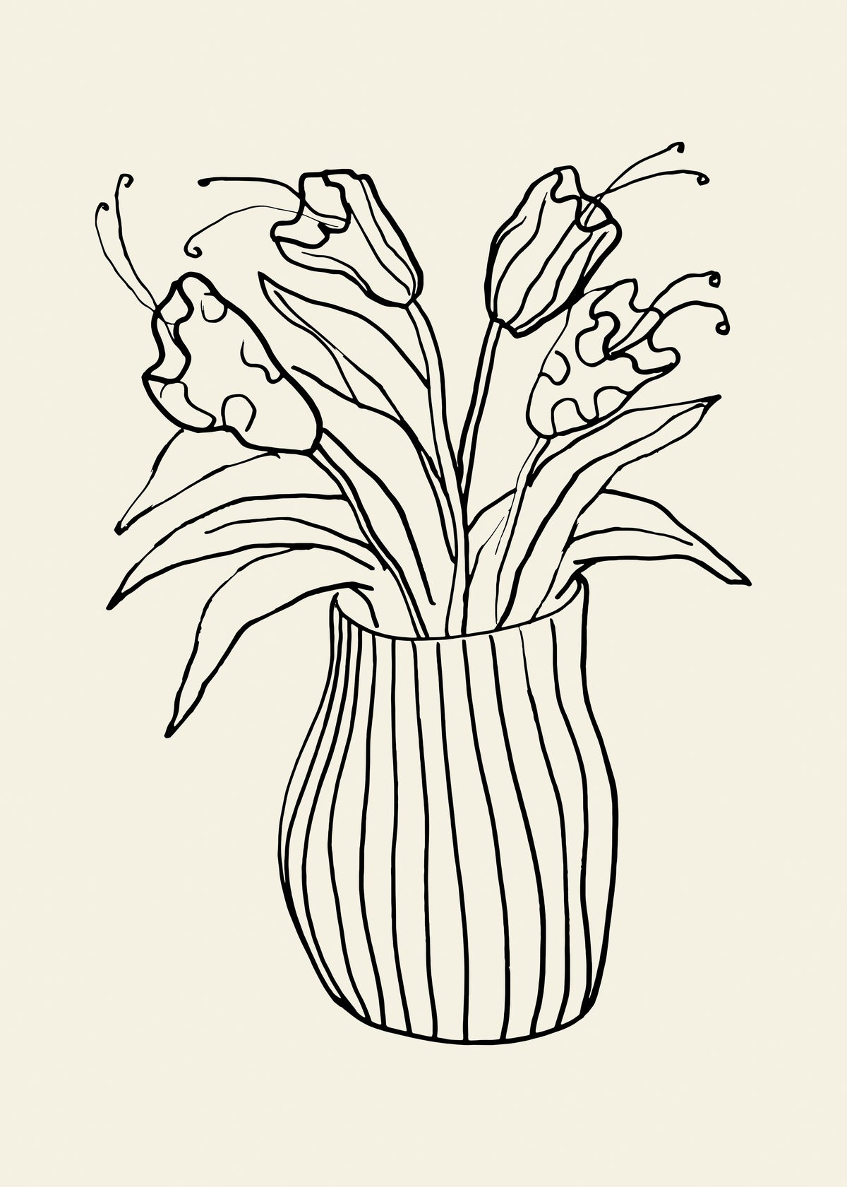 Vase Sketch - Unframed art print