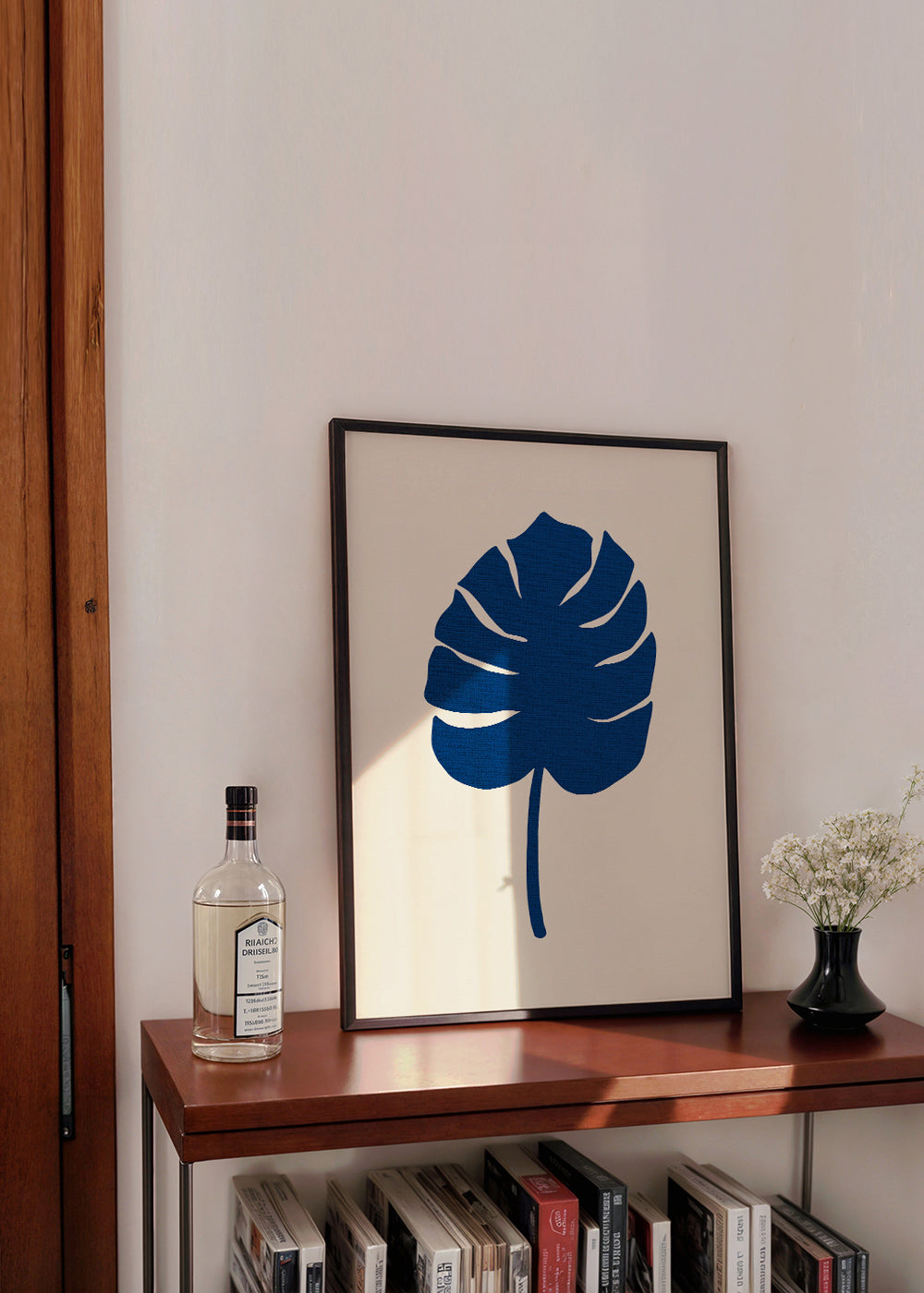 Monstera Canvas Blue