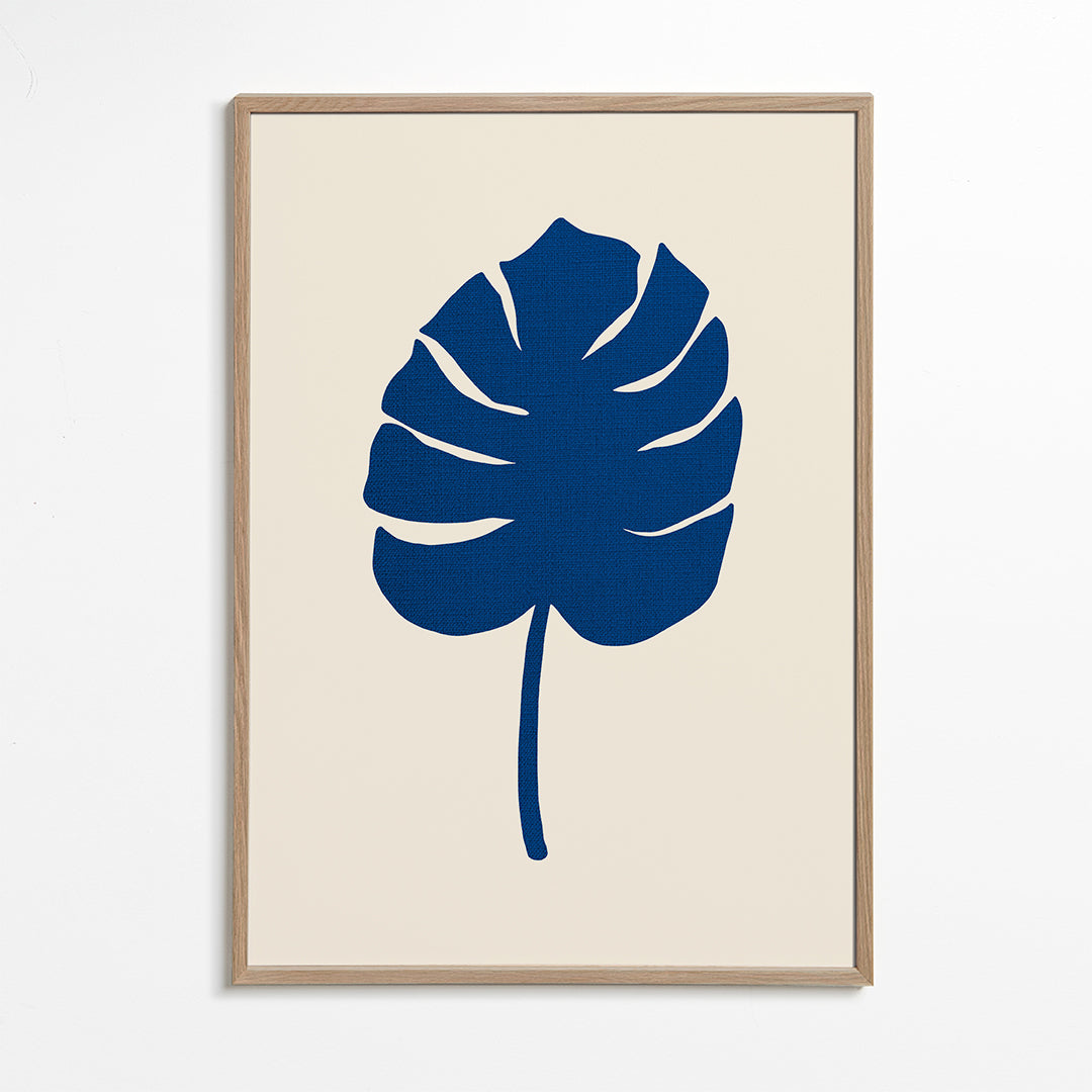 Monstera Canvas Blue