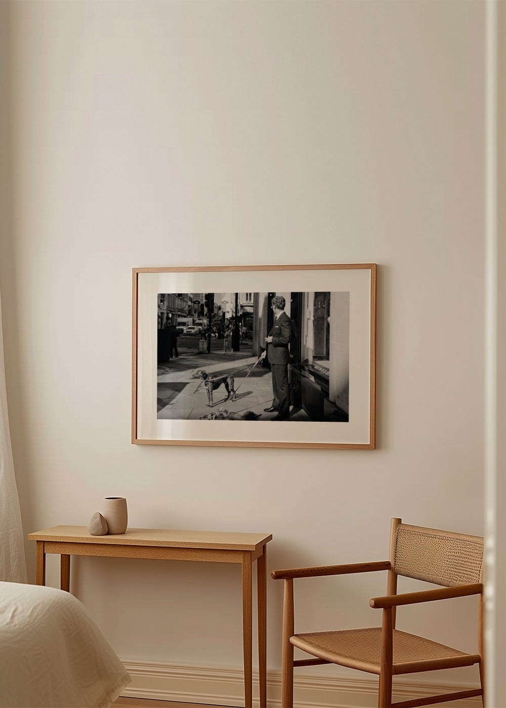 The wait - Framed poster in an interior