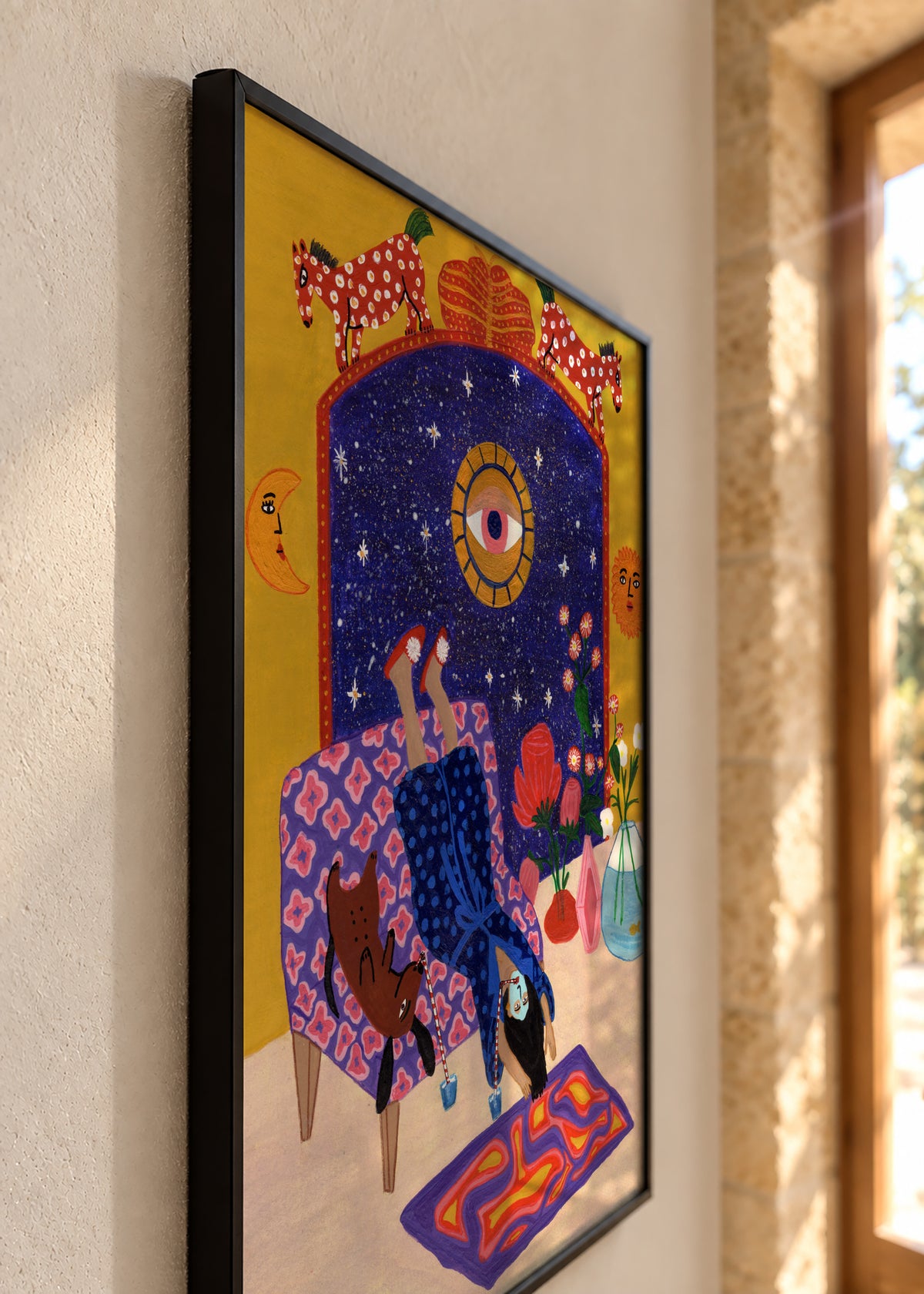 Day off from office - Framed poster detail