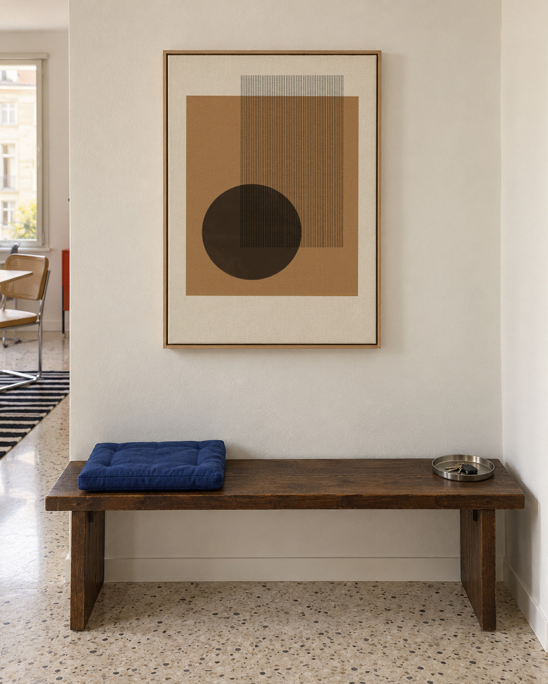 Composition II - Framed canvas in an interior