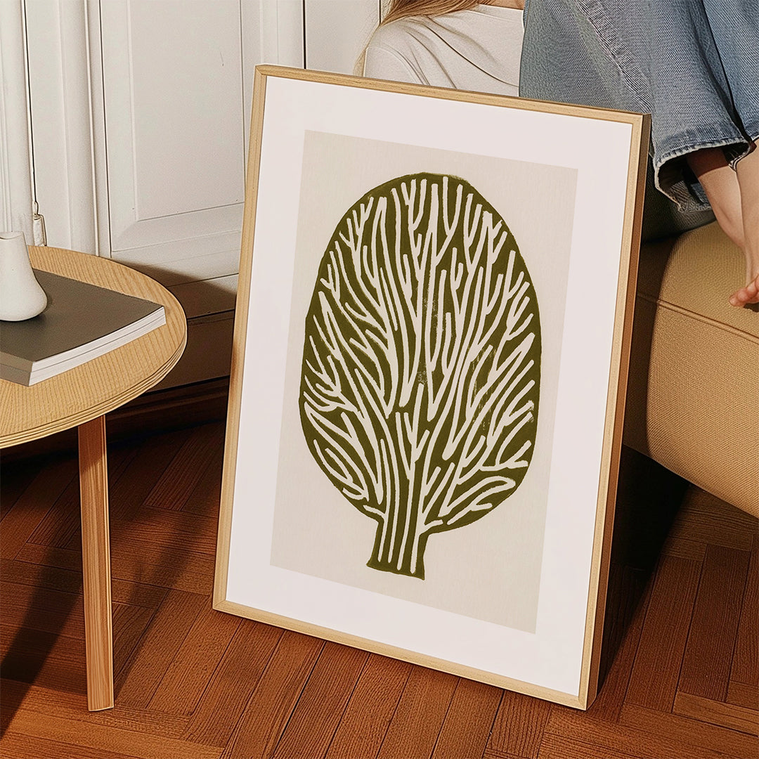 Linocut Tree