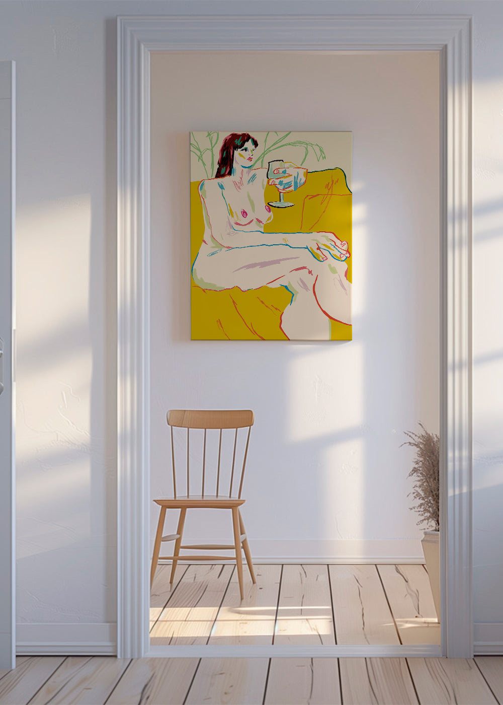 Girl With A Wineglass - Francesco Gulina