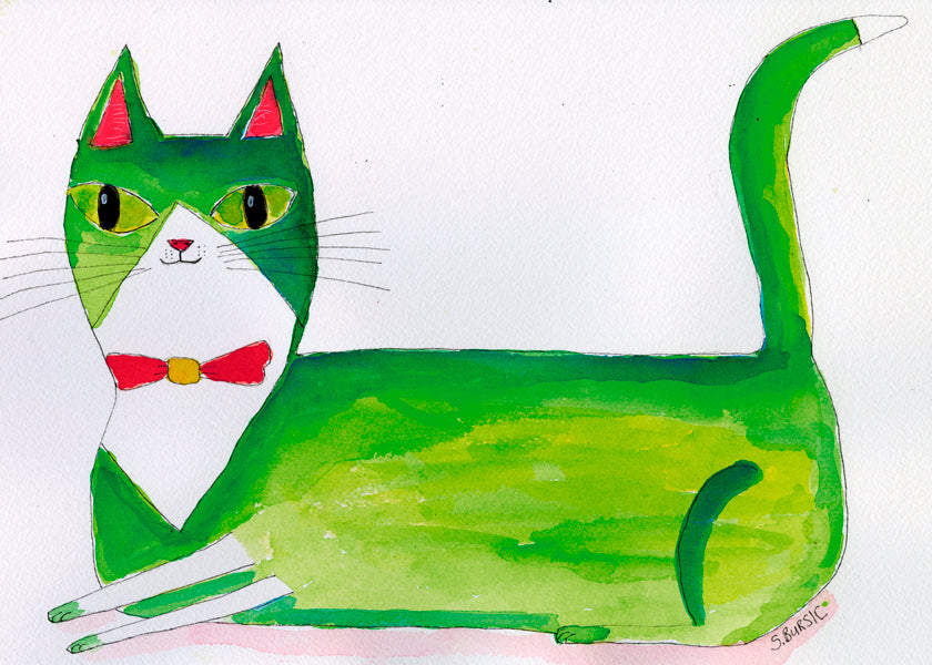 The green cat
