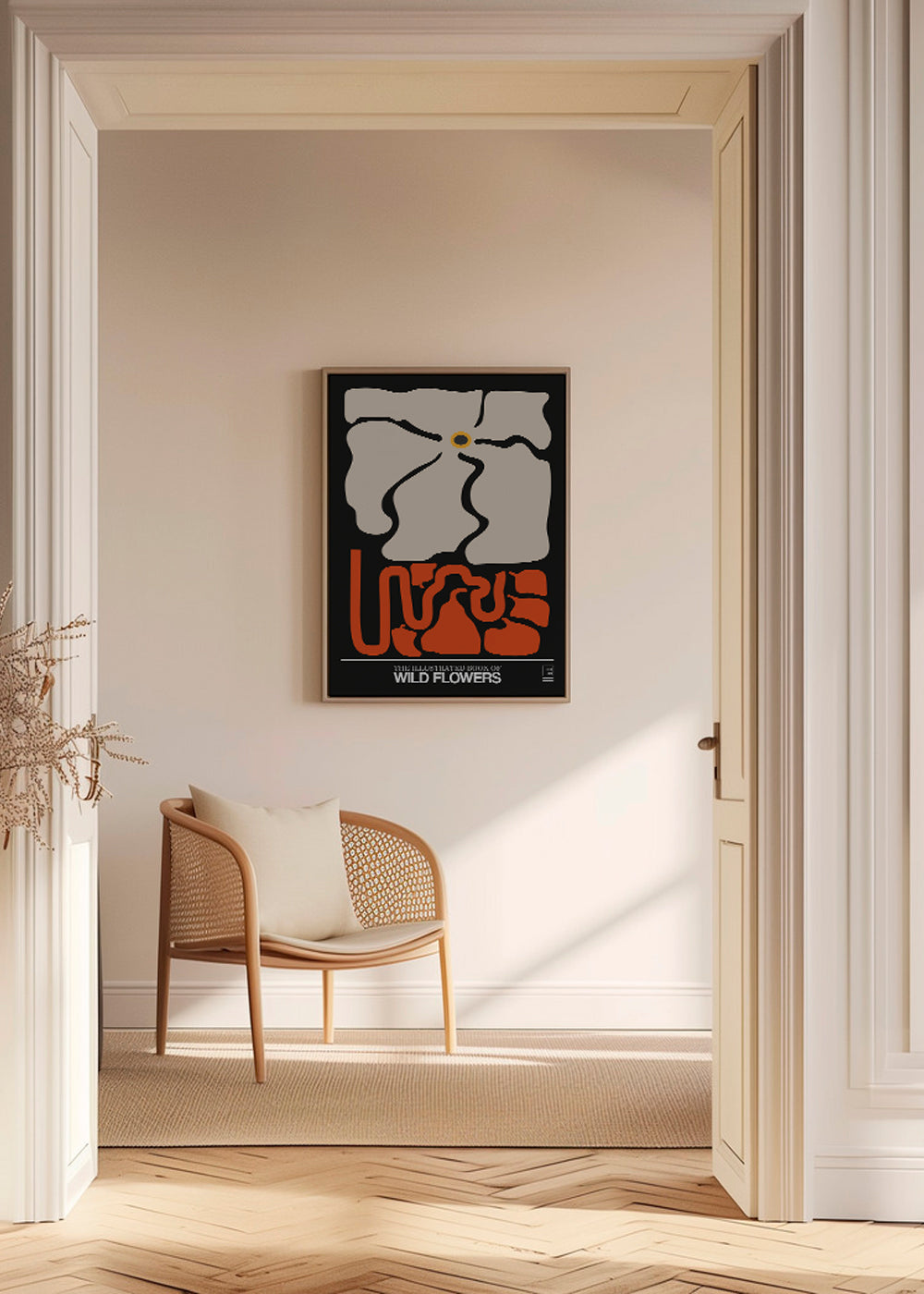 The Illustrated Book Of Wild Flowers Vol.1 Grey