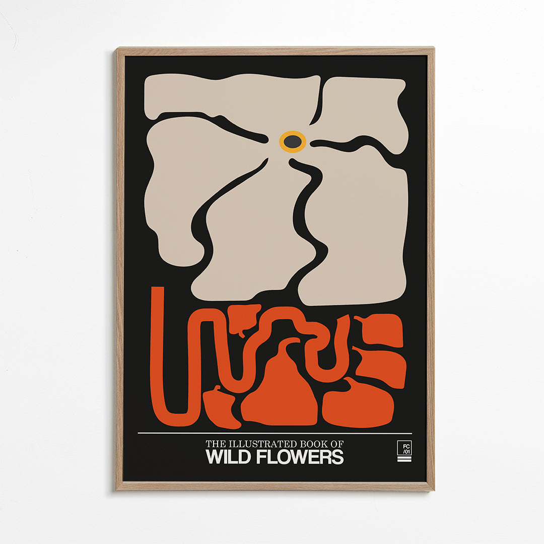 The Illustrated Book Of Wild Flowers Vol.1 Grey